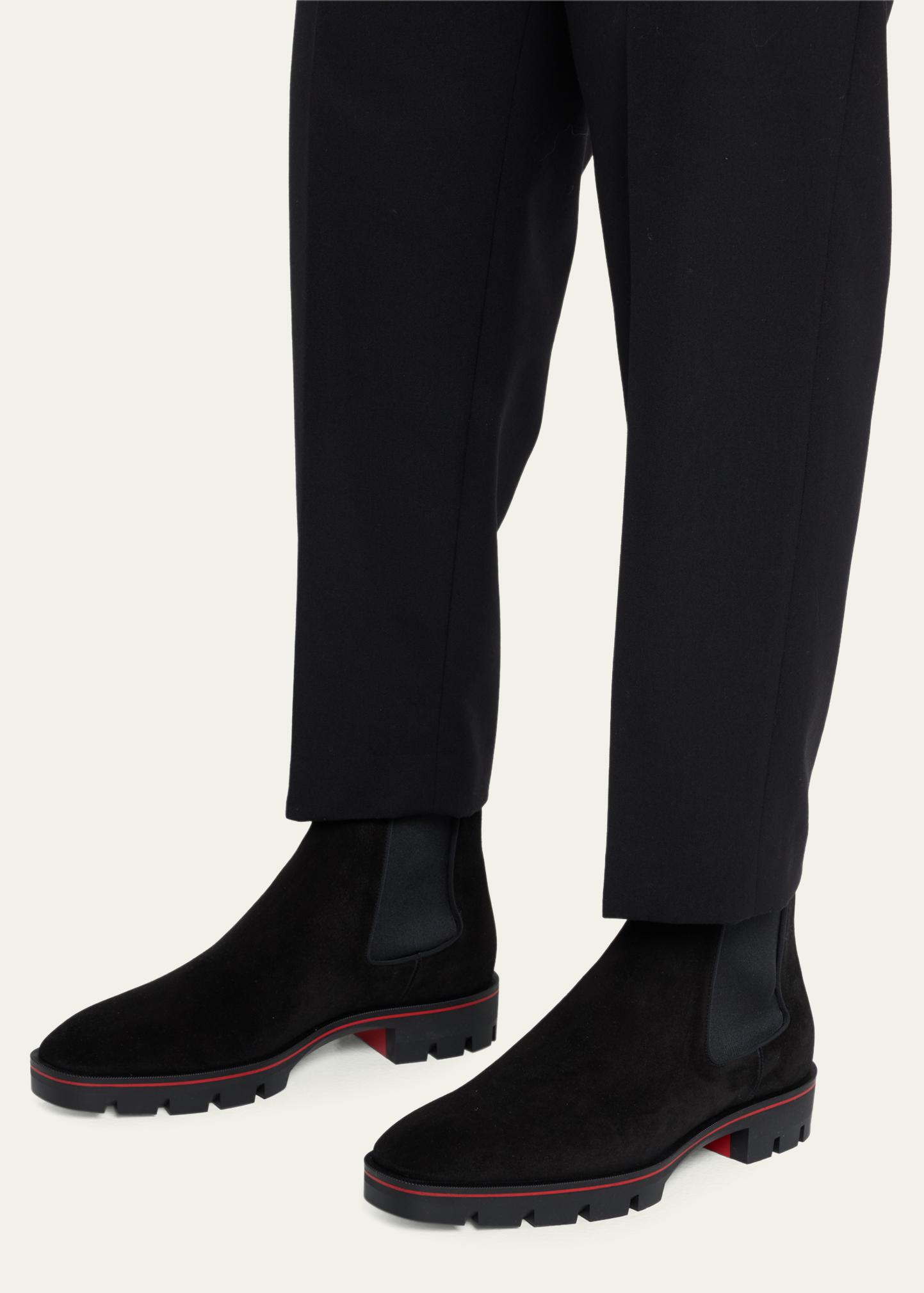 Christian Louboutin MENS Black Boabi Leather Chelsea Boot Christian Louboutin Boabi Leather Chelsea Boots - Black  main image 2
