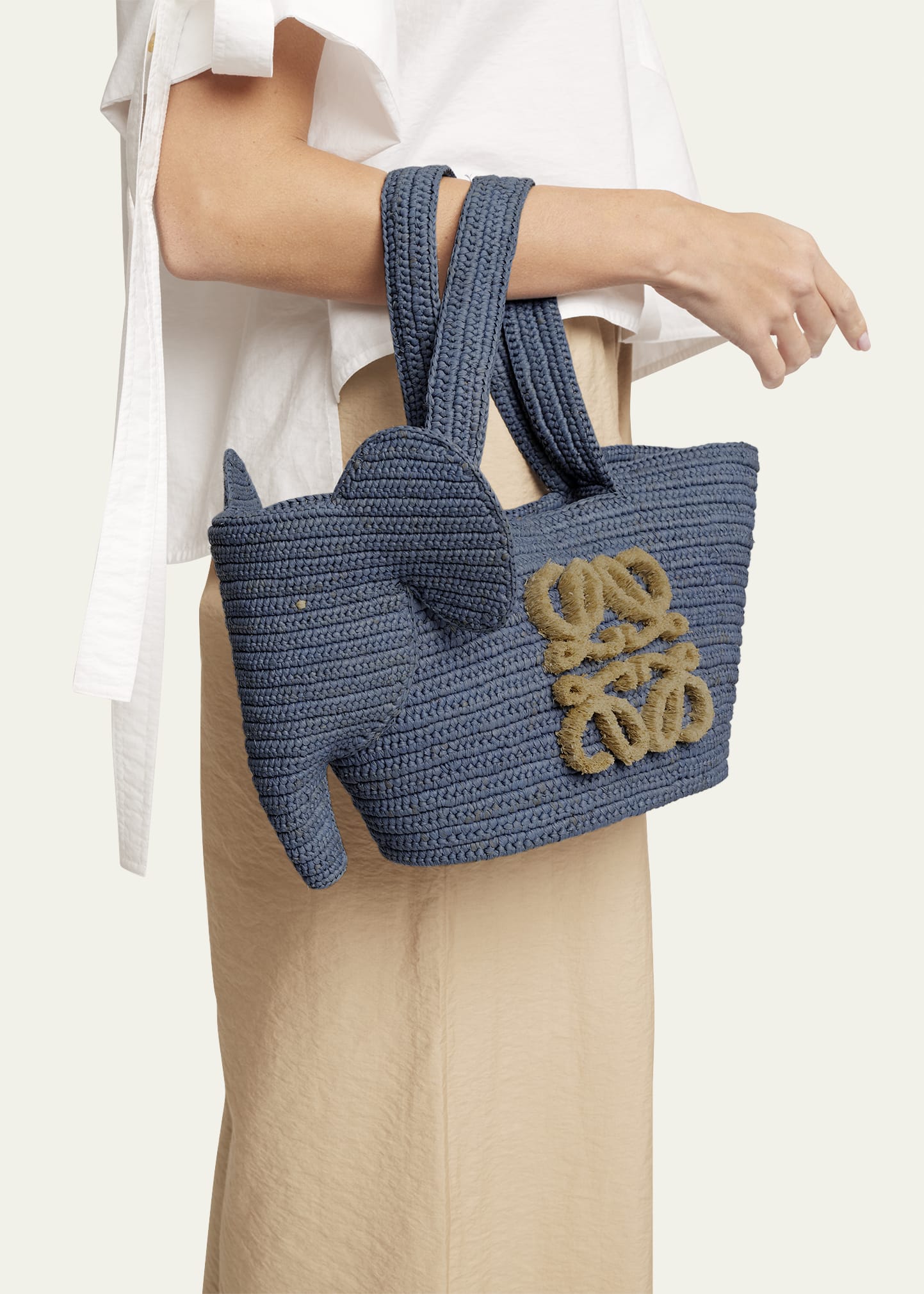 Loewe Elephant Small Basket Top-Handle Bag - Bergdorf Goodman