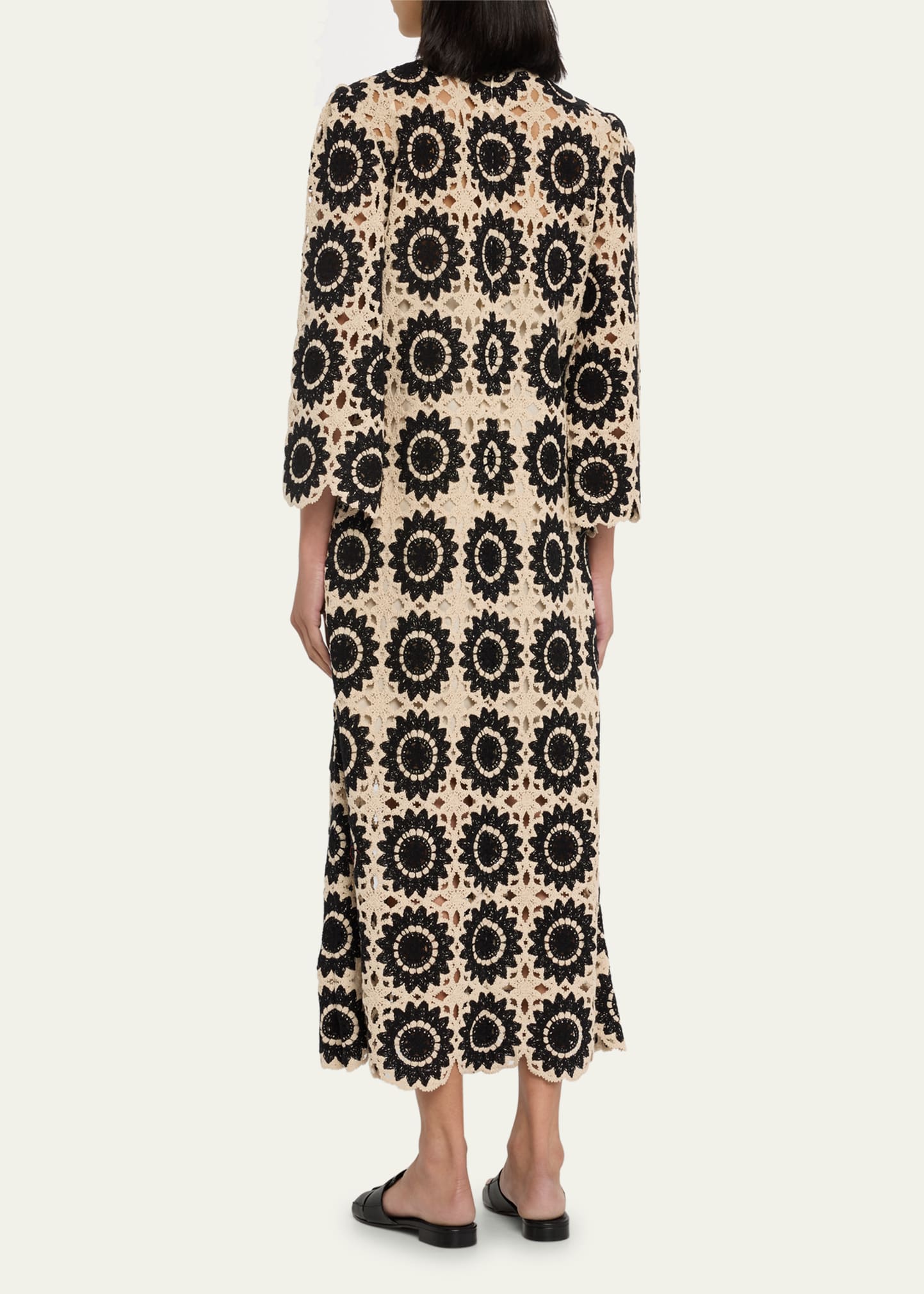 Zimmermann Ginger Crochet Midi Dress - Bergdorf Goodman