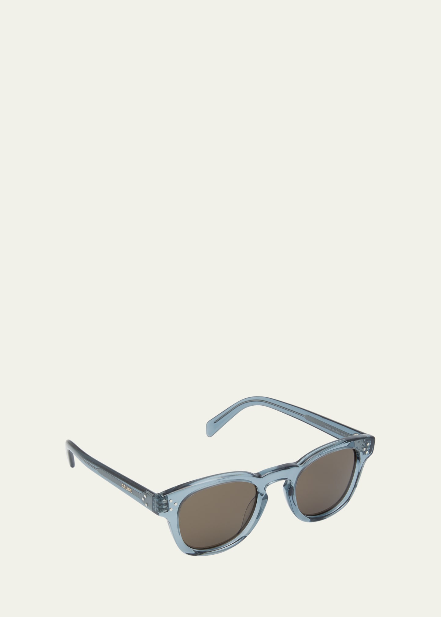 Men's Acetate Round Sunglasses