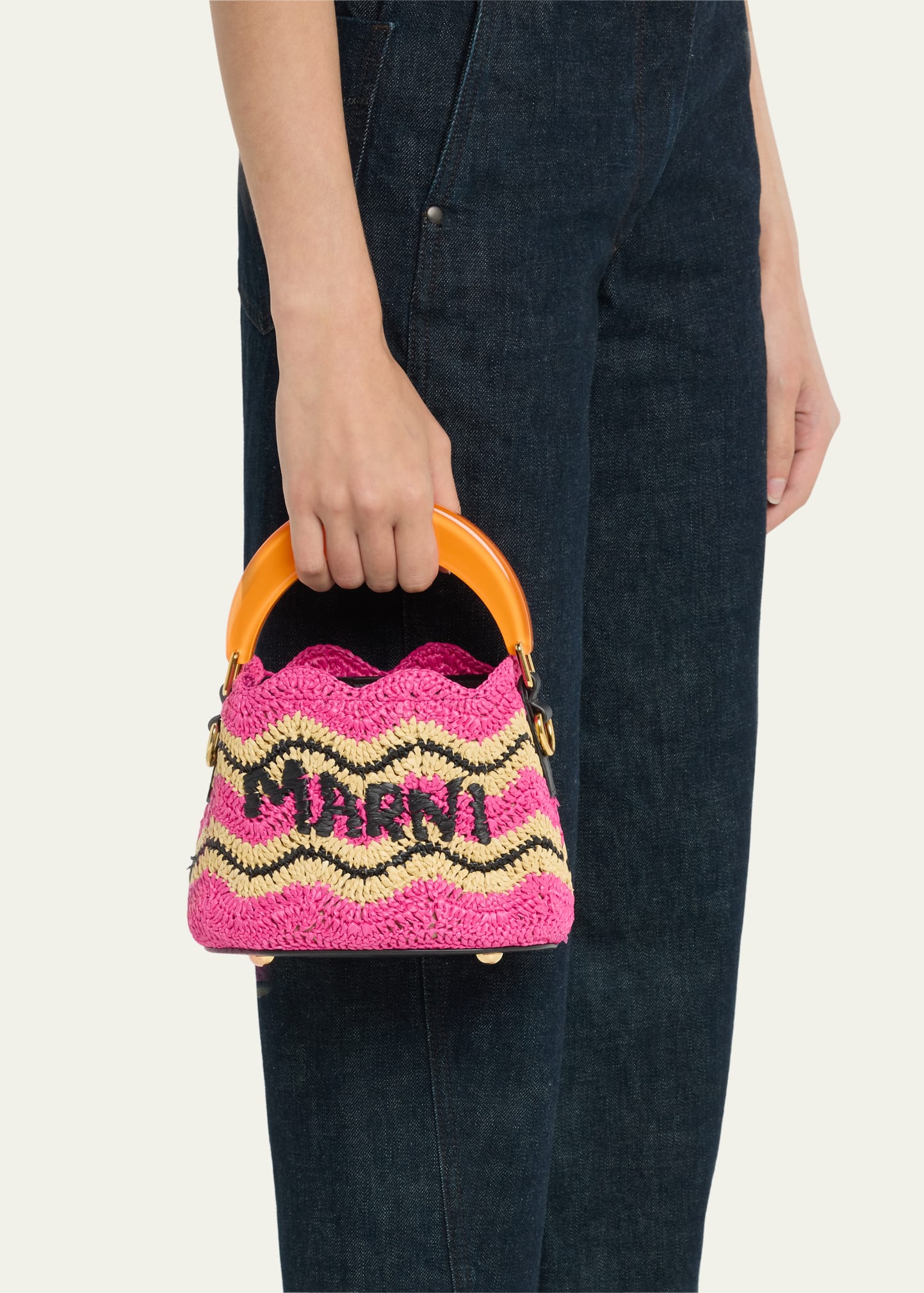 Marni x No Vacancy Inn Venice Crochet Bucket Bag - Bergdorf Goodman