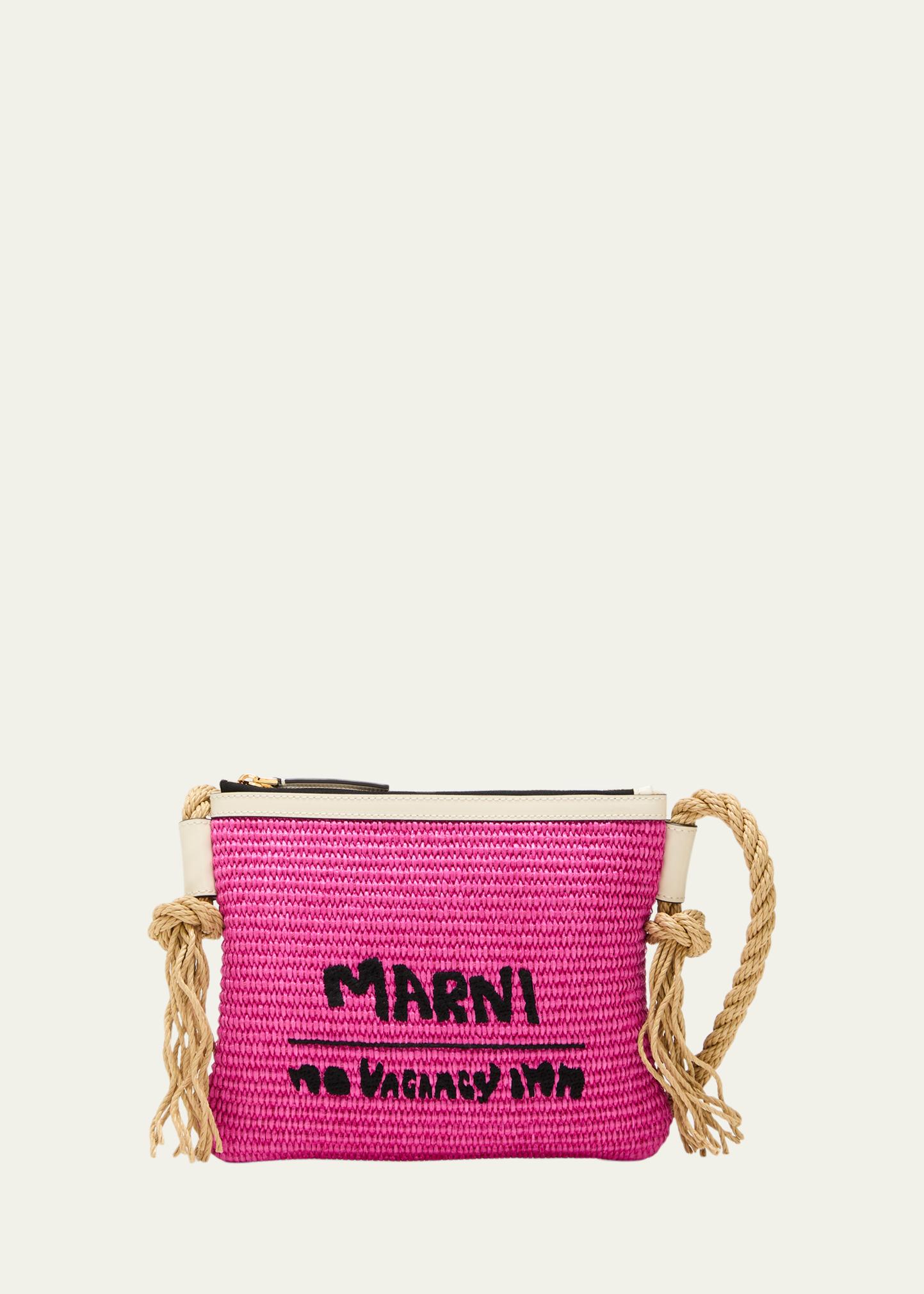 Marni x No Vacancy Inn Marcel Raffia Crossbody Bag - Bergdorf Goodman