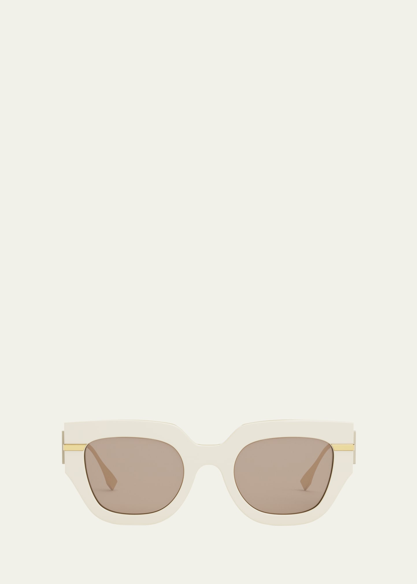 White 2024 fendi sunglasses