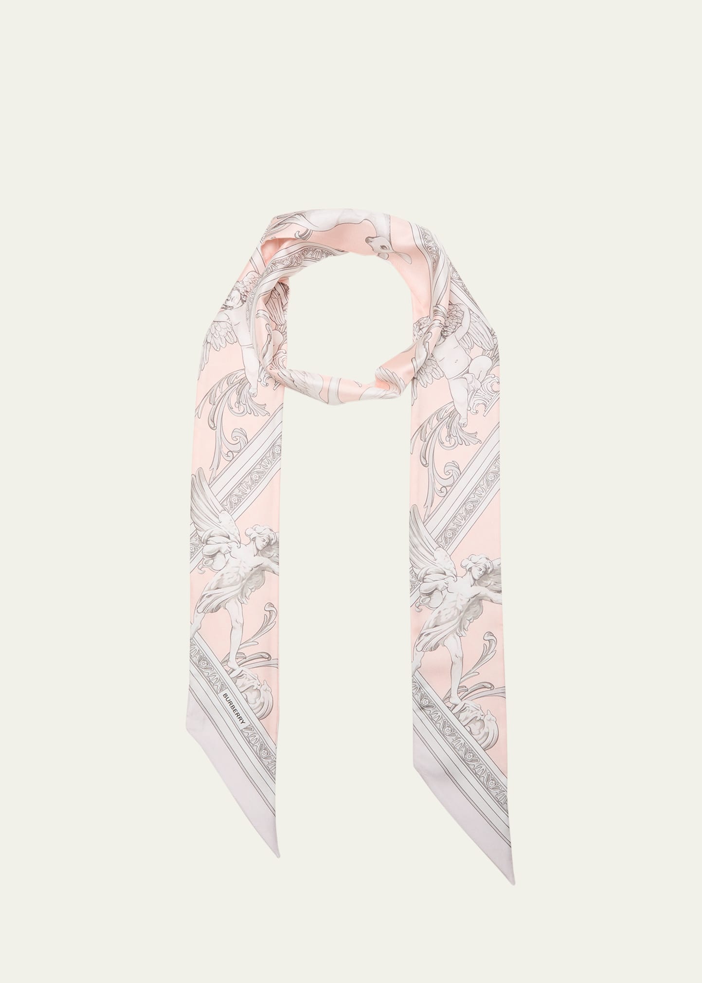 Burberry Silk Statue Skinny Scarf - Bergdorf Goodman