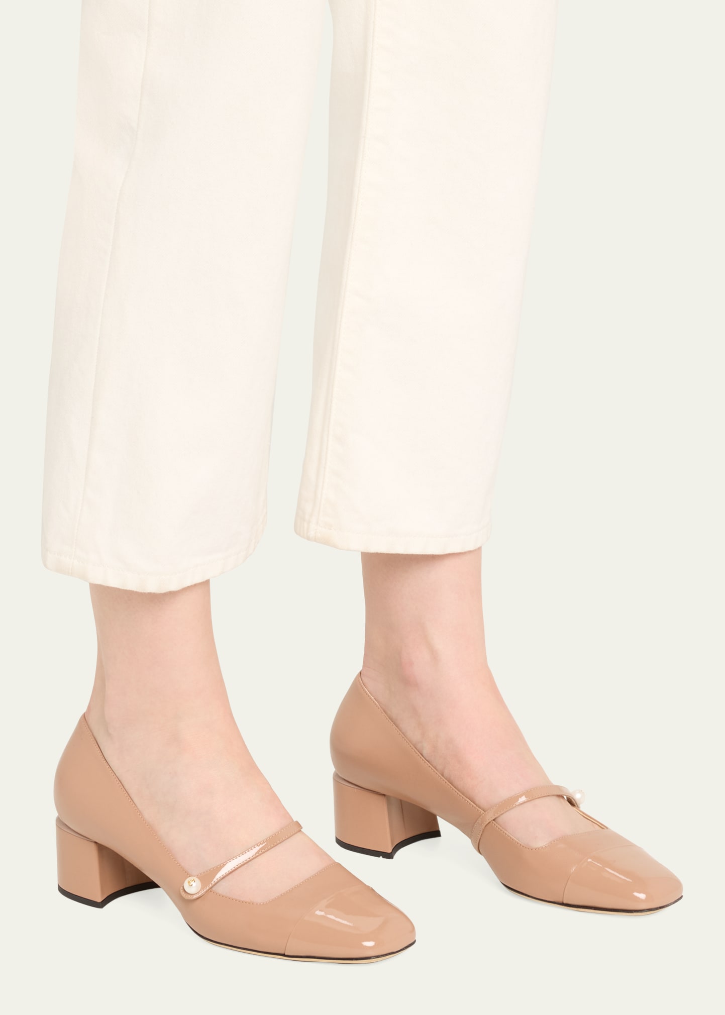 Jimmy Choo Elisa Mary Jane Ballerina Pumps - Bergdorf Goodman