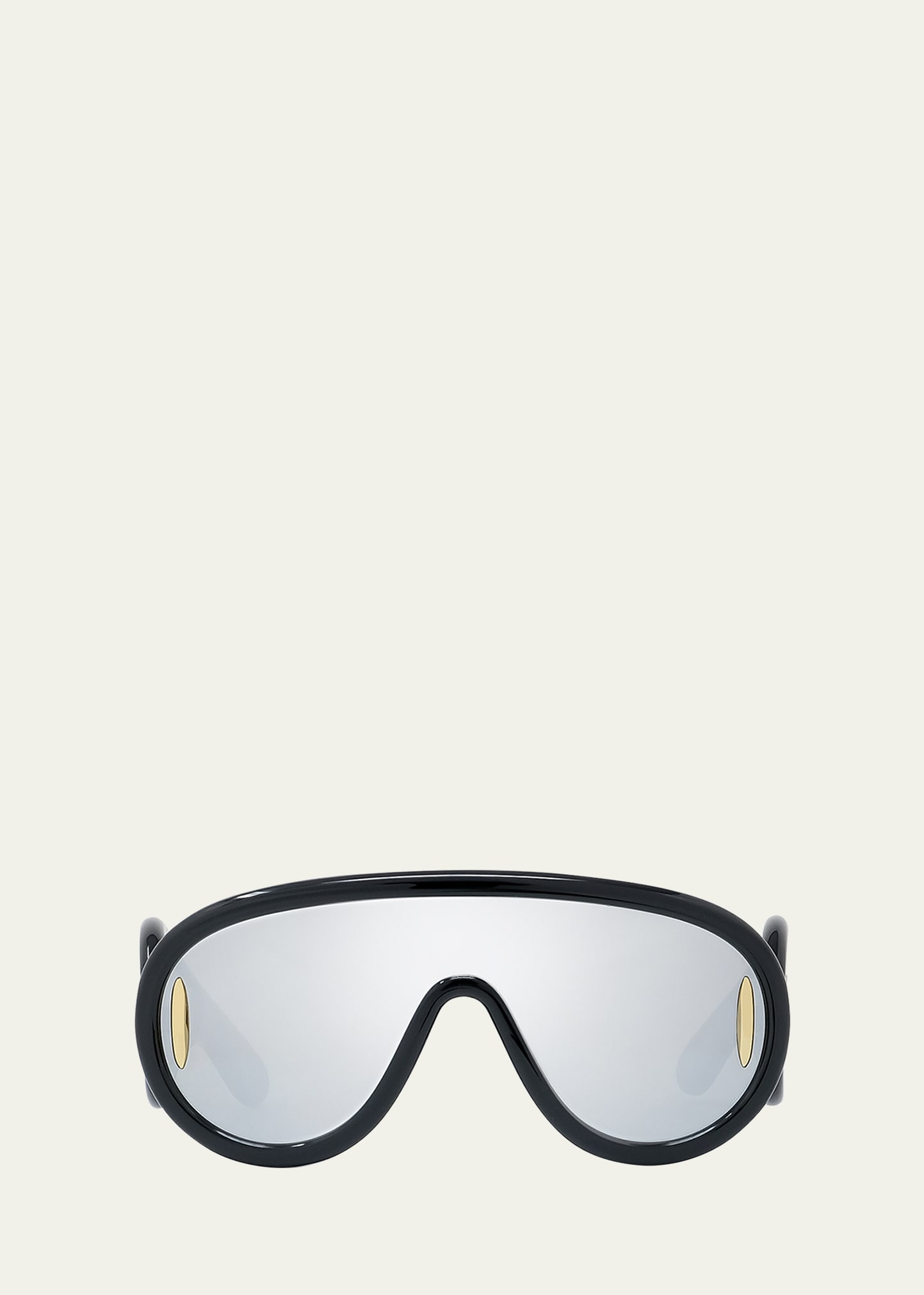 Loewe Mirror Acetate Shield Sunglasses - Bergdorf Goodman