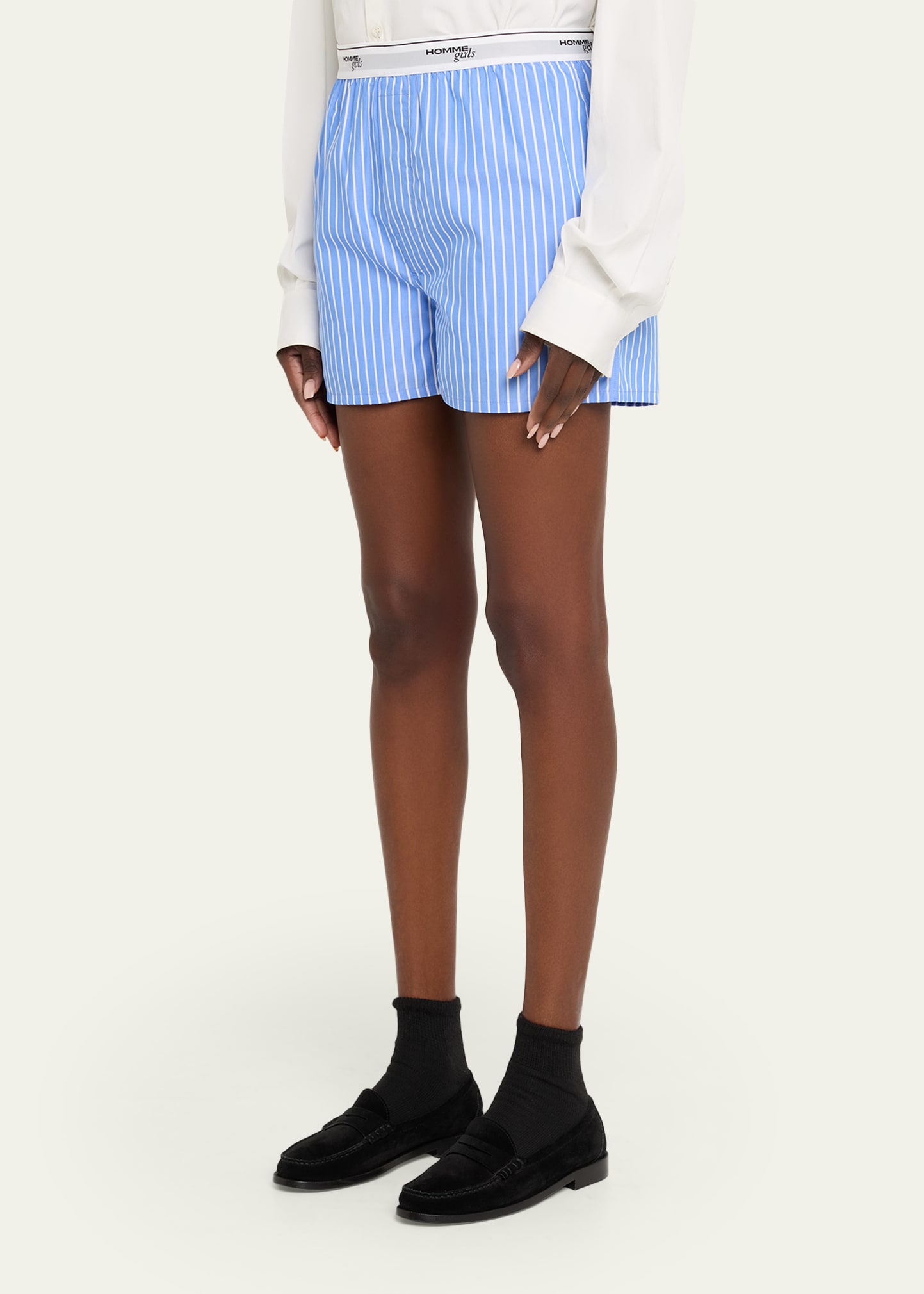 HOMMEGIRLS Classic Stripe Boxer Shorts - Bergdorf Goodman