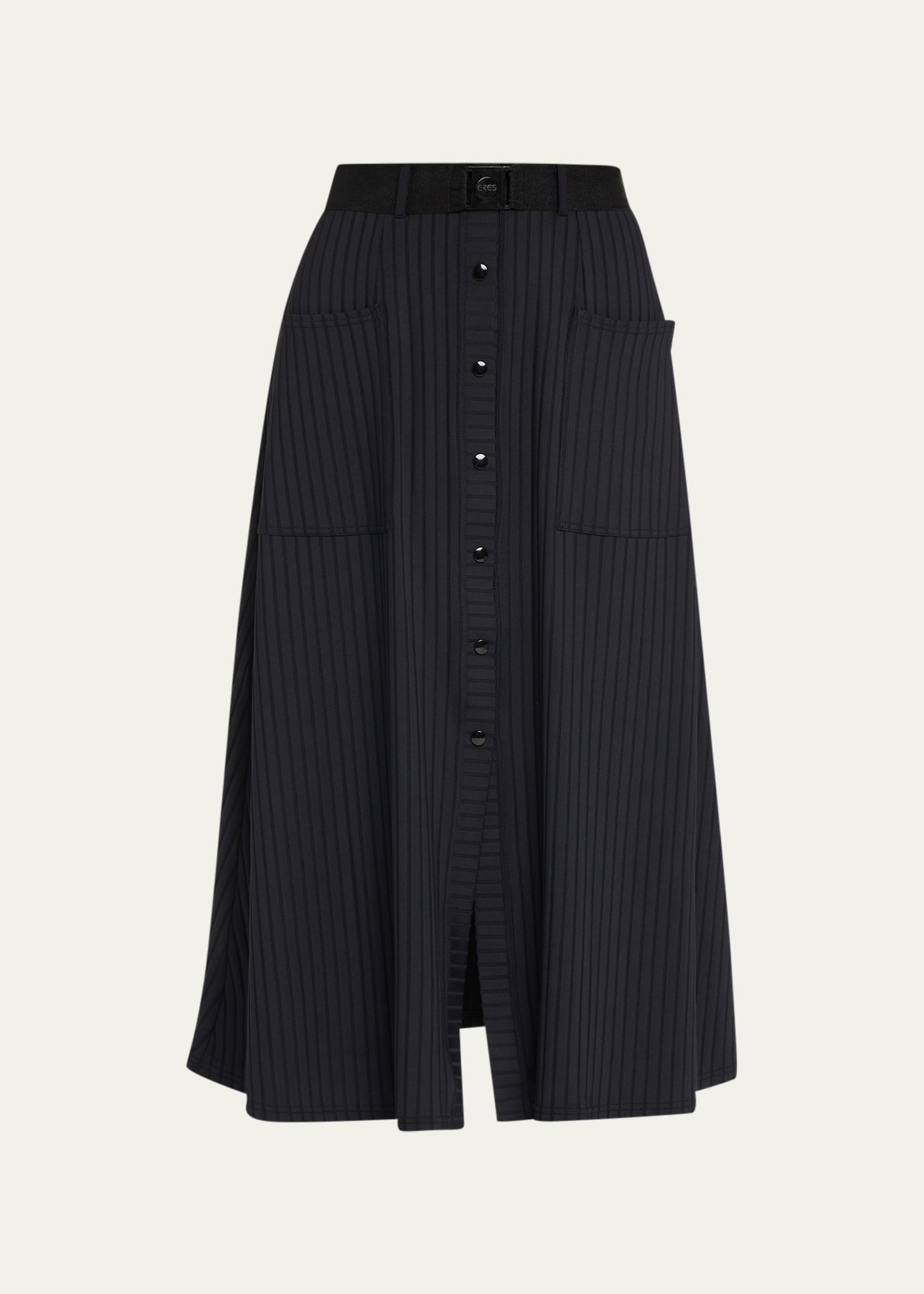 スカート TEQUILA SKIRT Eres Tequila Striped Snap-Front Knee-Length Skirt - Bergdorf