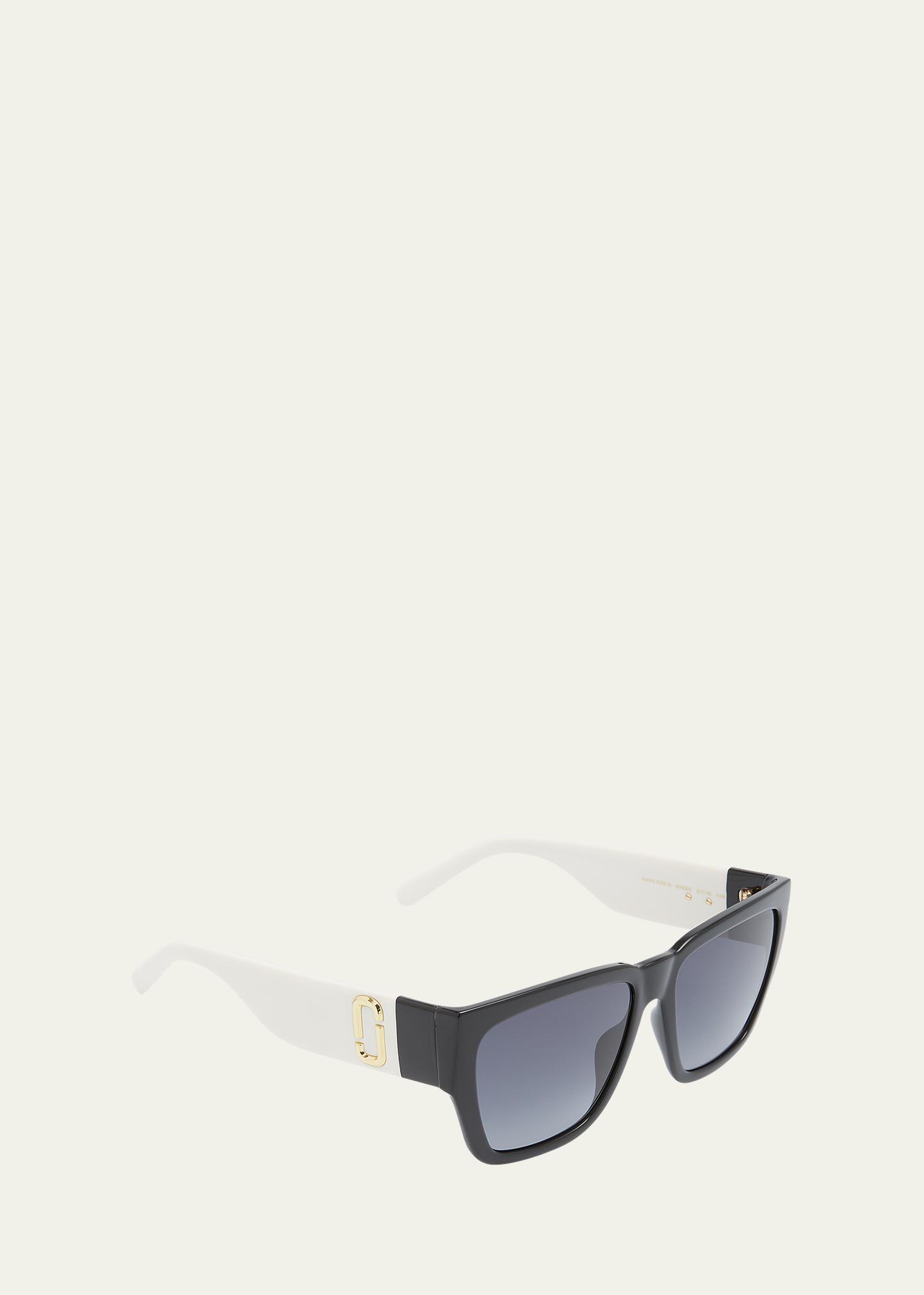Marc Jacobs J Marc Logo Square Plastic Sunglasses - Bergdorf  display picture 2