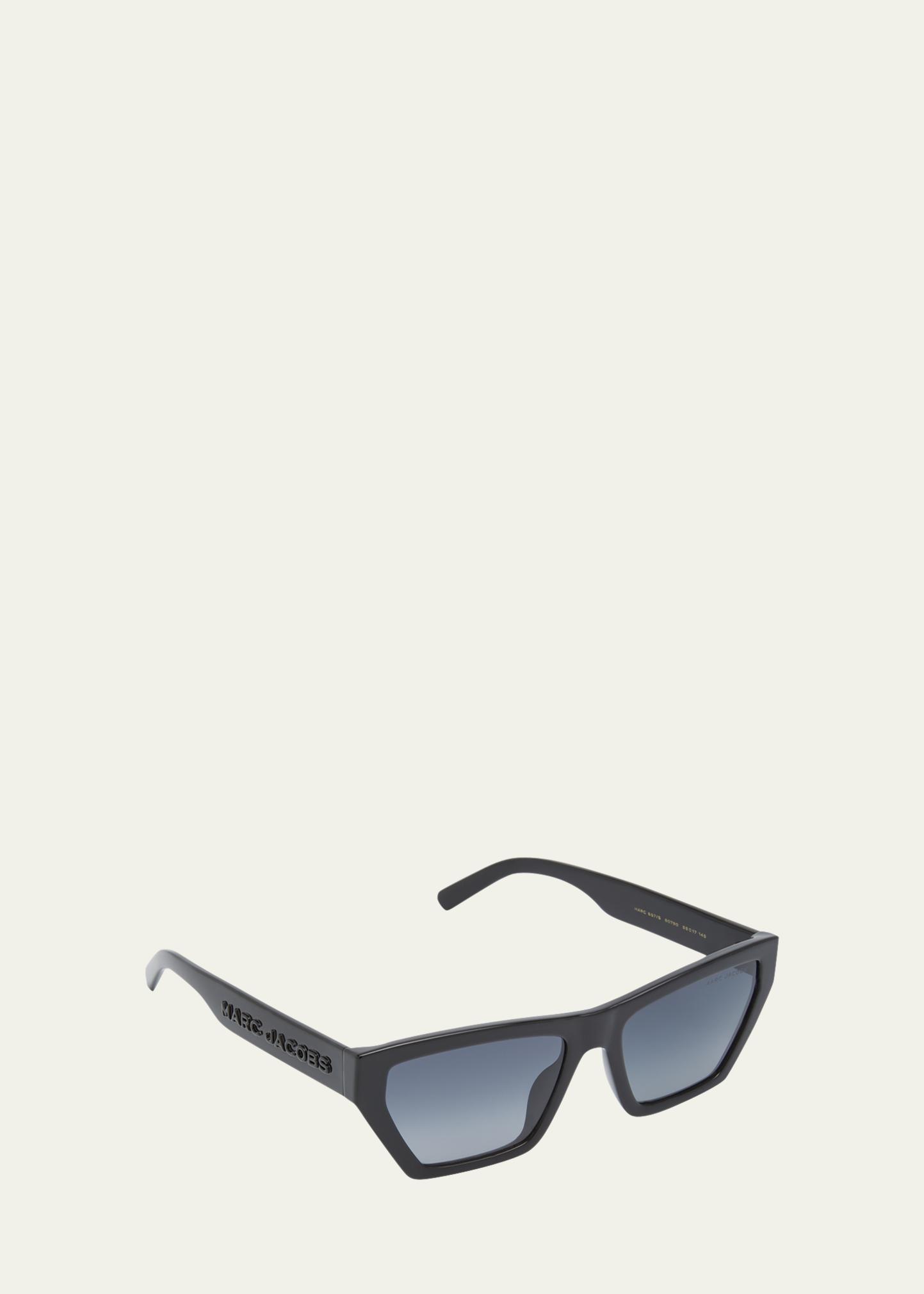 Marc Jacobs Oversized Logo Plastic Cat-Eye Sunglasses Marc Jacobs Marc 694/G/S 80S2K Sunglasses - US main image 3