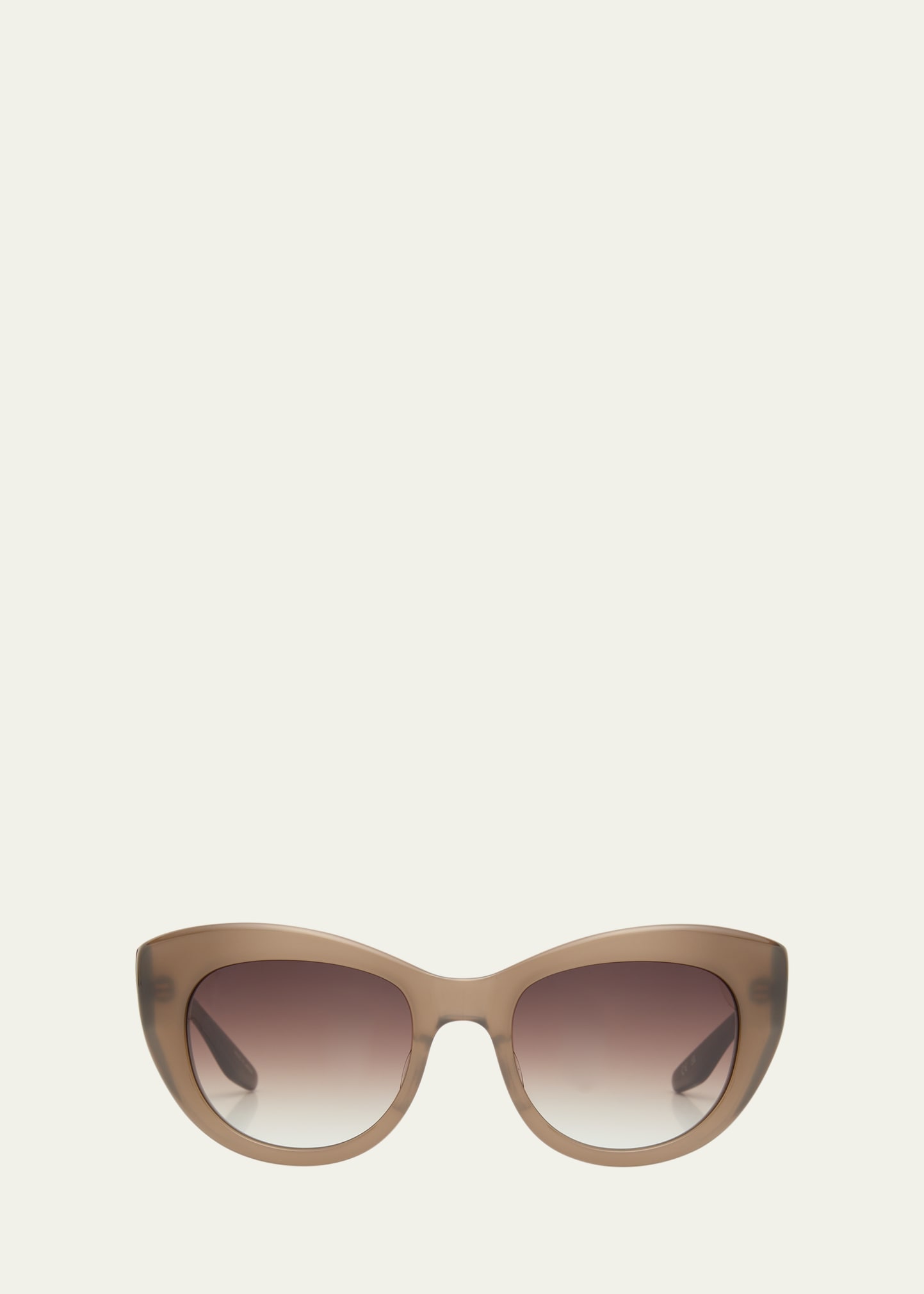 Cat-eye brown acetate sunglasses