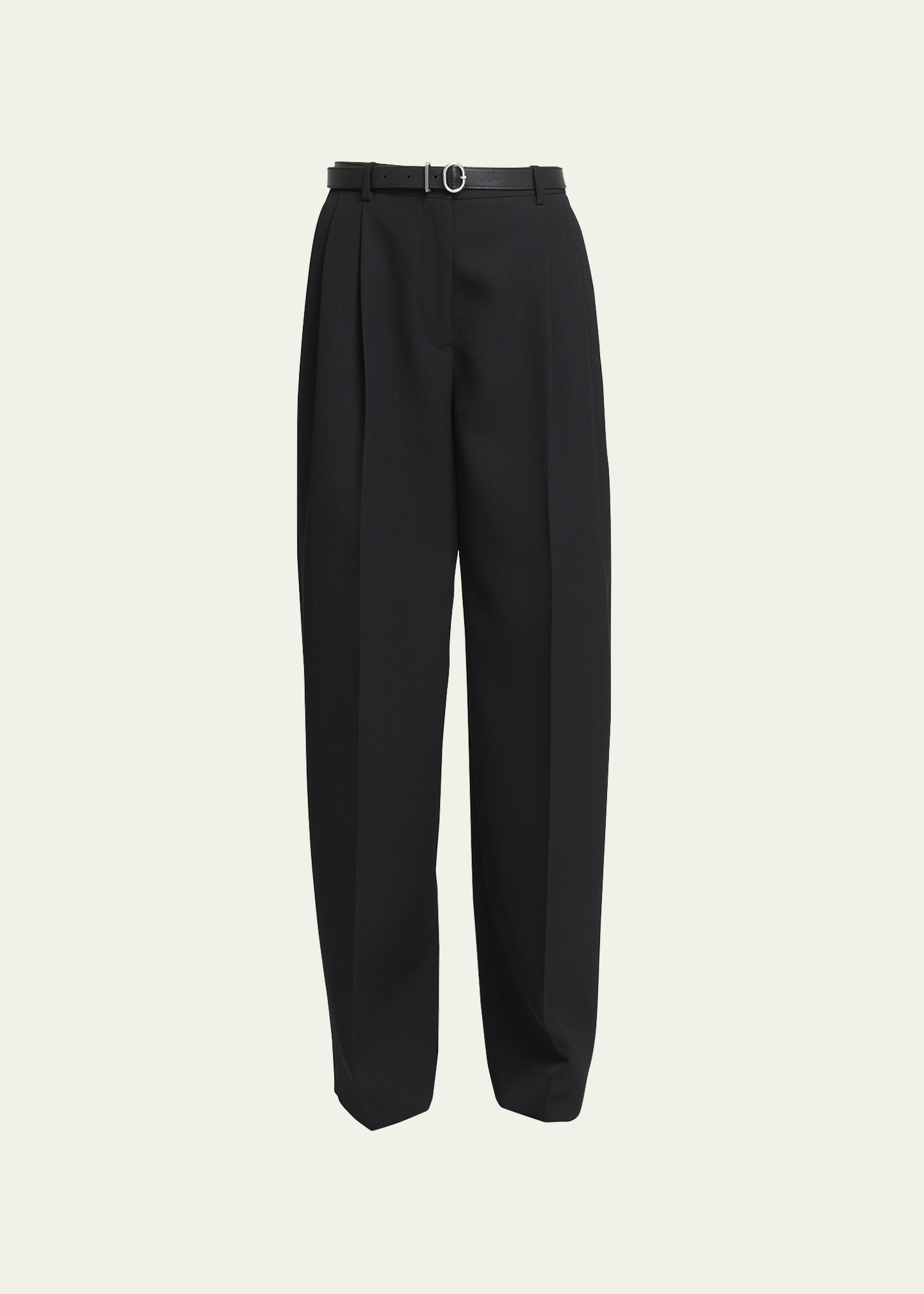 Jil Sander Wool Elasticized Waistband Trousers