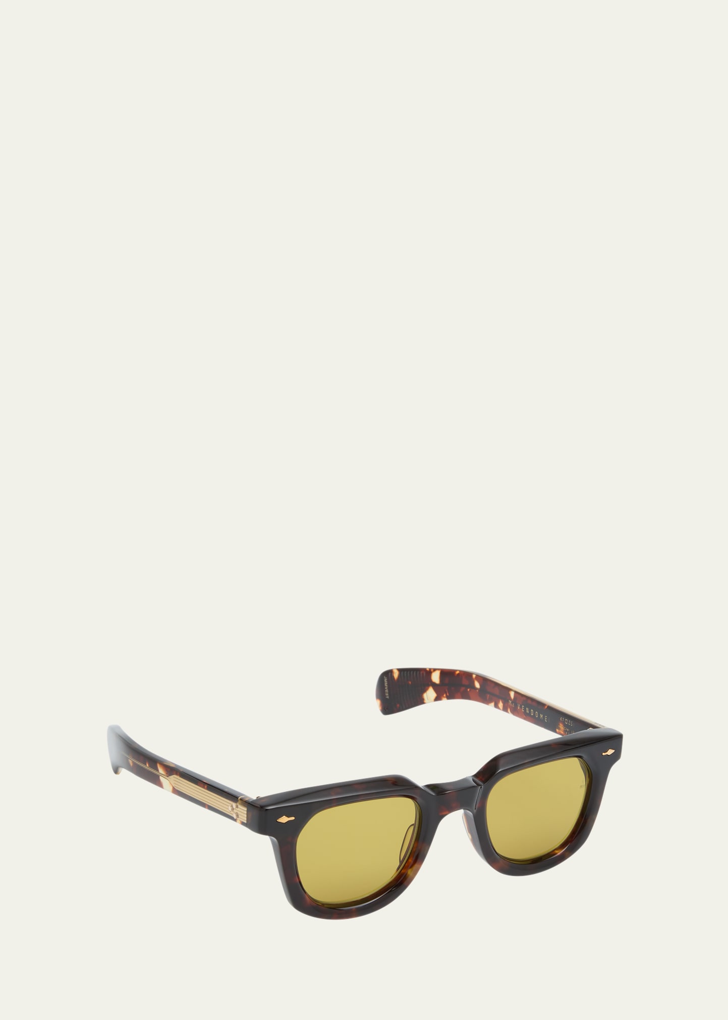 Jacques Marie Mage Men's Vendome Patterned Square Sunglasses