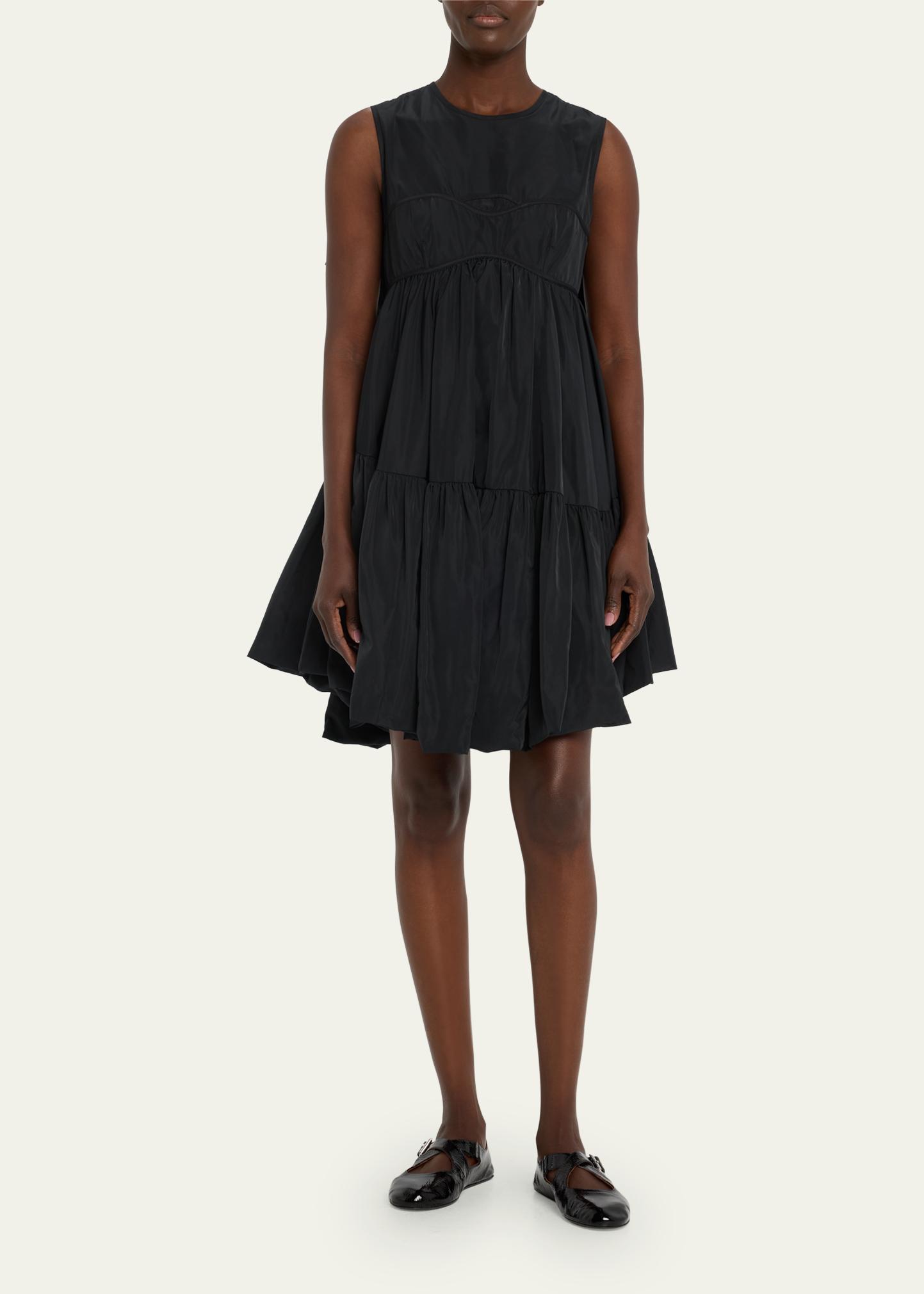 Cecilie Bahnsen Divya Cutout Bubble-Hem Mini Dress - Bergdorf Goodman