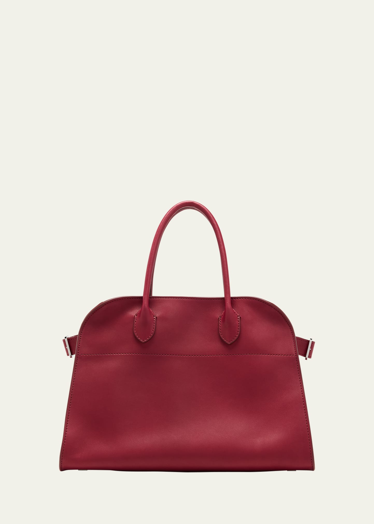 THE ROW Soft Margaux 12 Top Handle Bag in Saddle Leather
