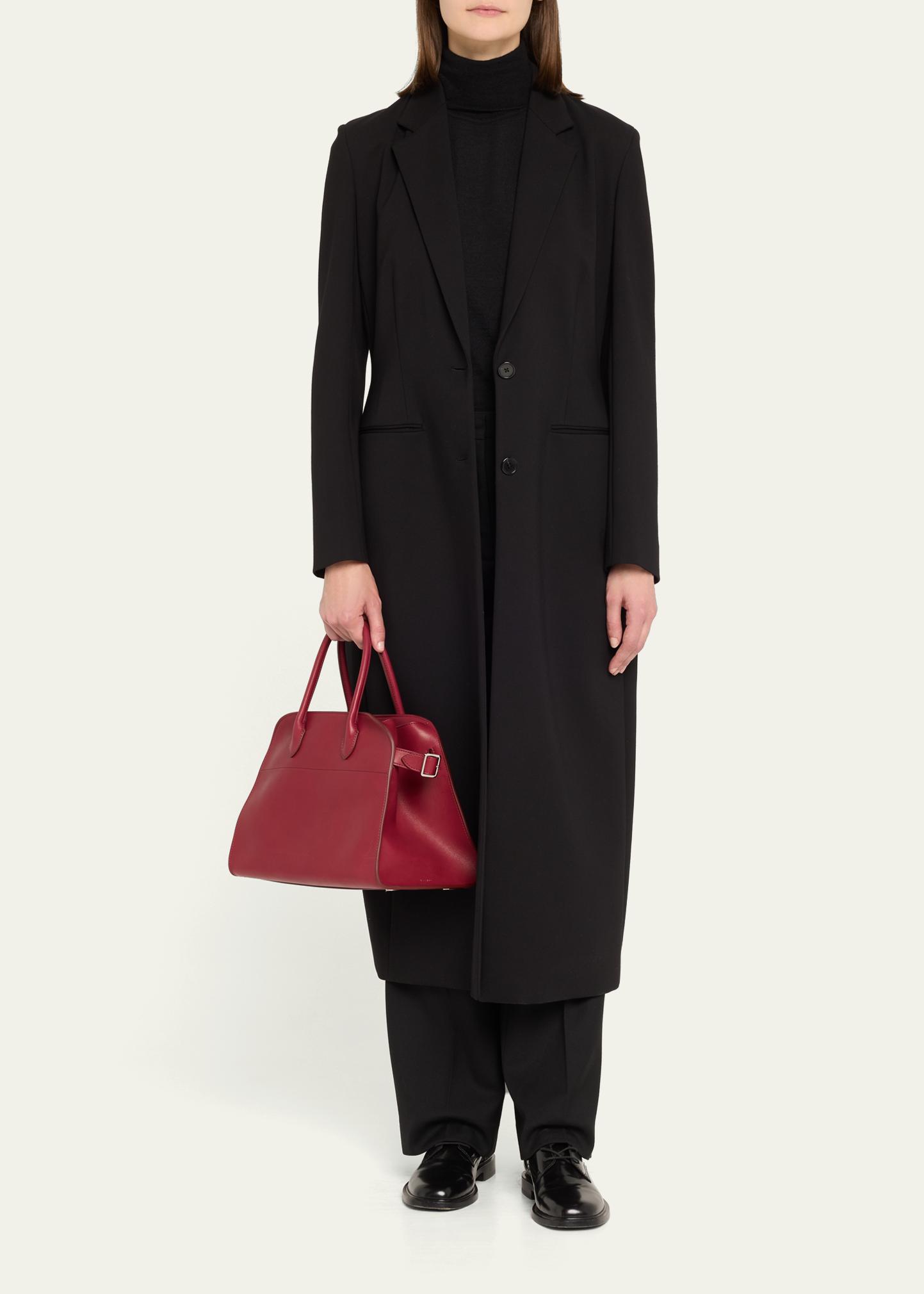 THE ROW Soft Margaux 12 Top Handle Bag in Saddle Leather