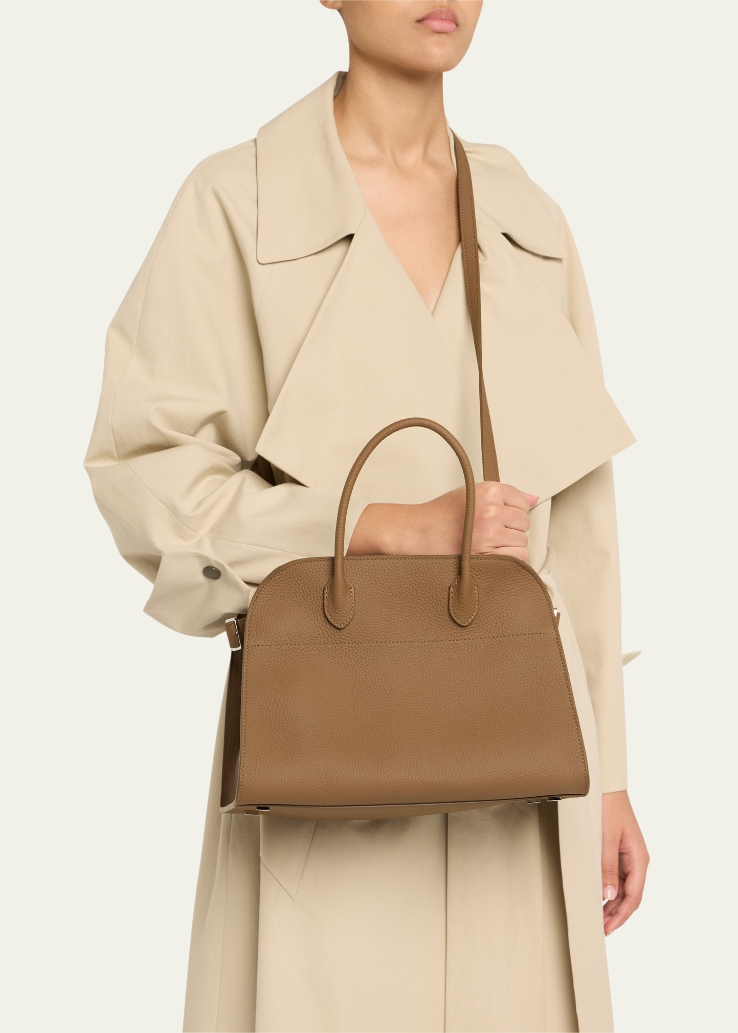 Soft Margaux 12 Bag ／ the row 正規品 The Row Soft Margaux 12 Bag Rubber Calfskin Silver Hardware