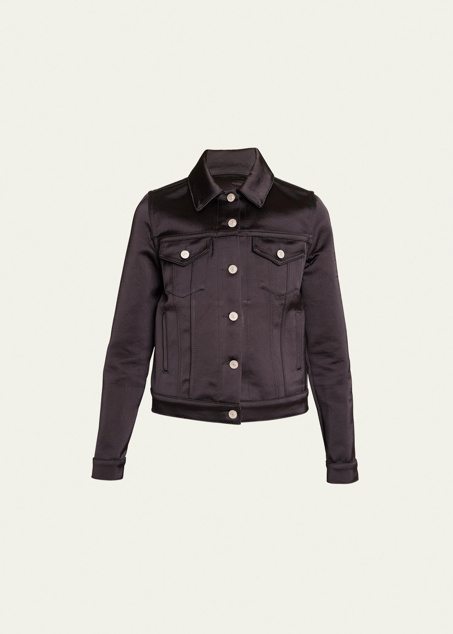 Givenchy Satin Denim Jacket - Bergdorf Goodman
