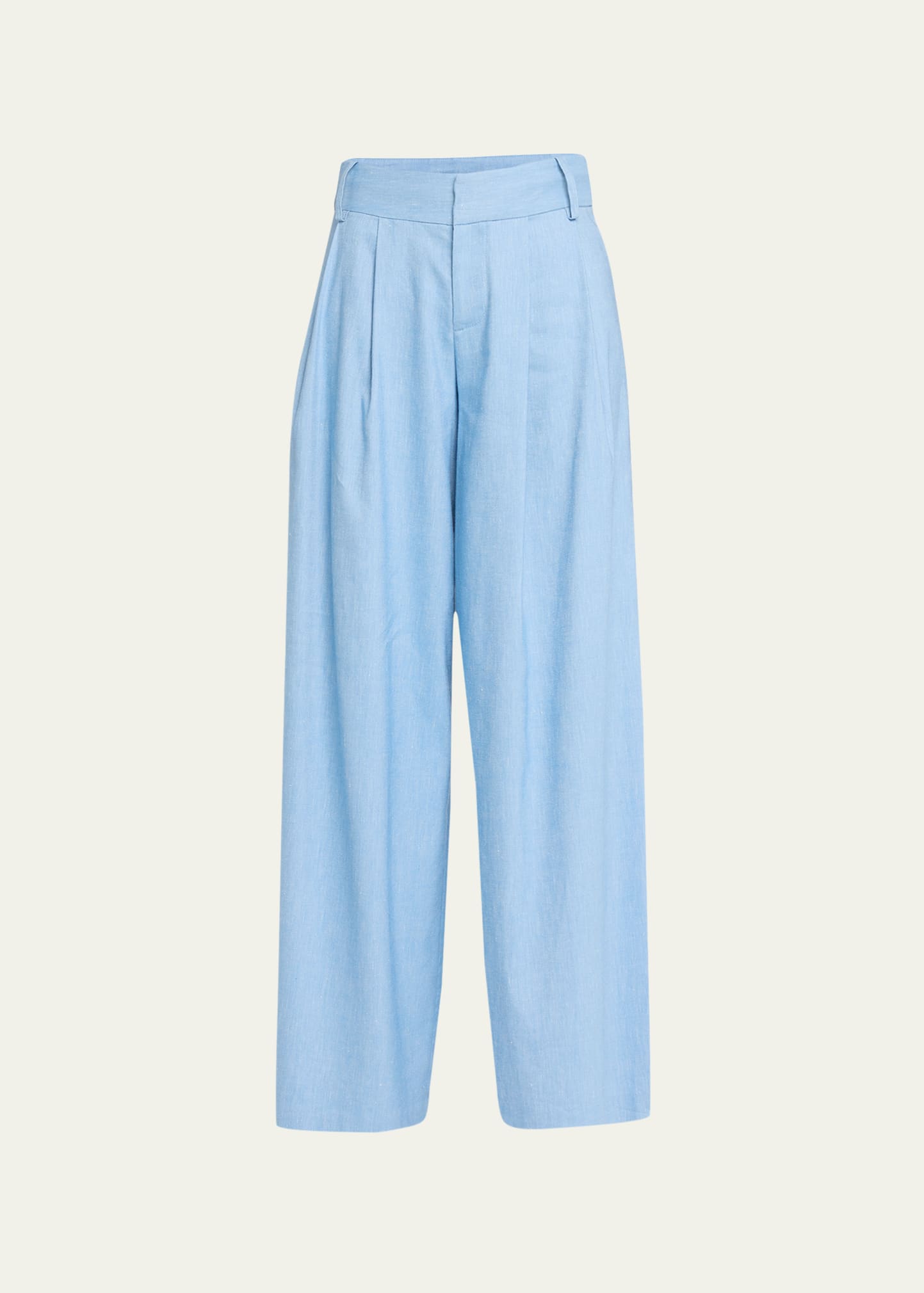 Alice. + Olivia - Scarlet Wide Leg Flare Pant - Chambray