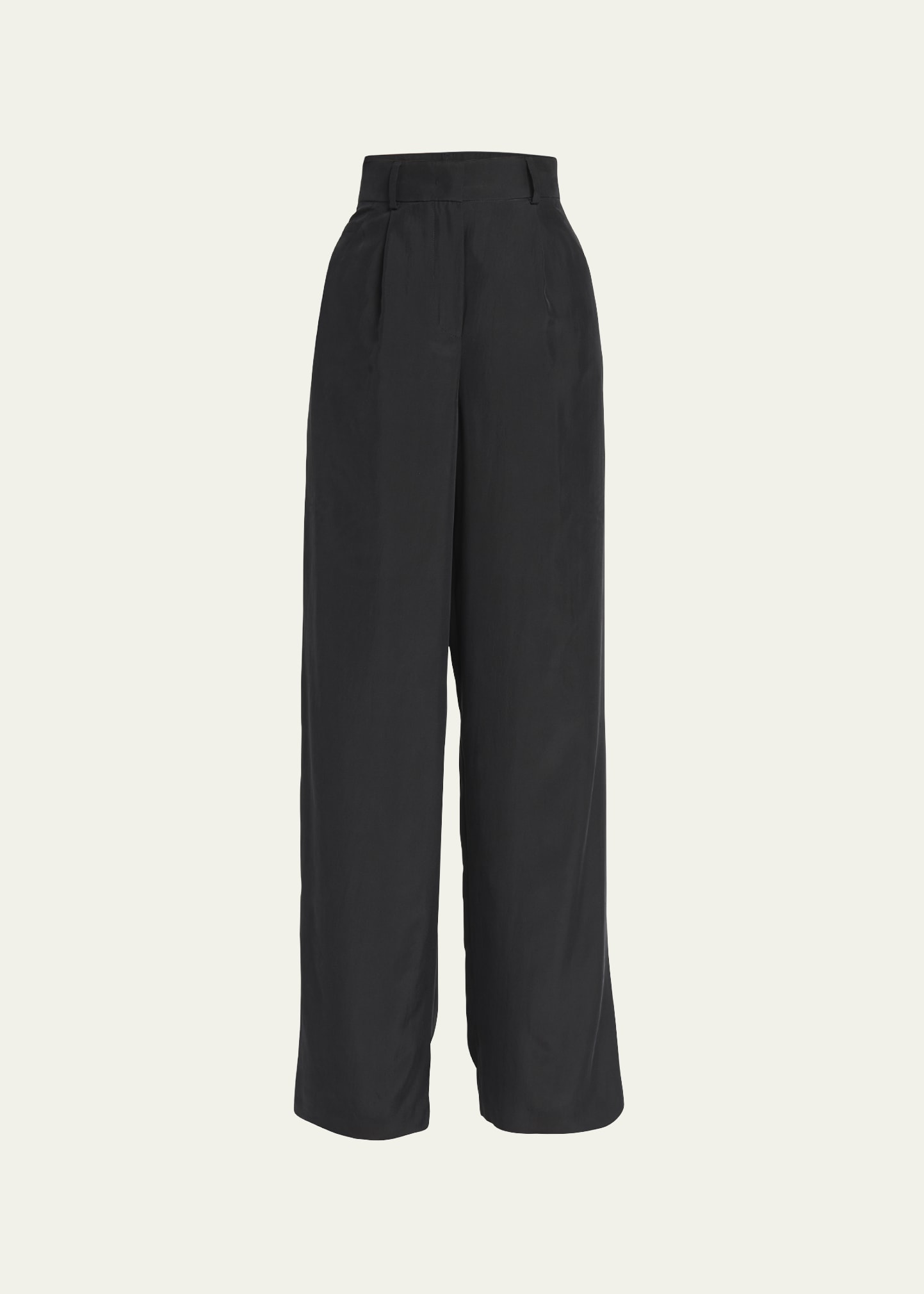 Giorgio Armani Washed Silk Wide-Leg Relaxed Trousers - Bergdorf Goodman