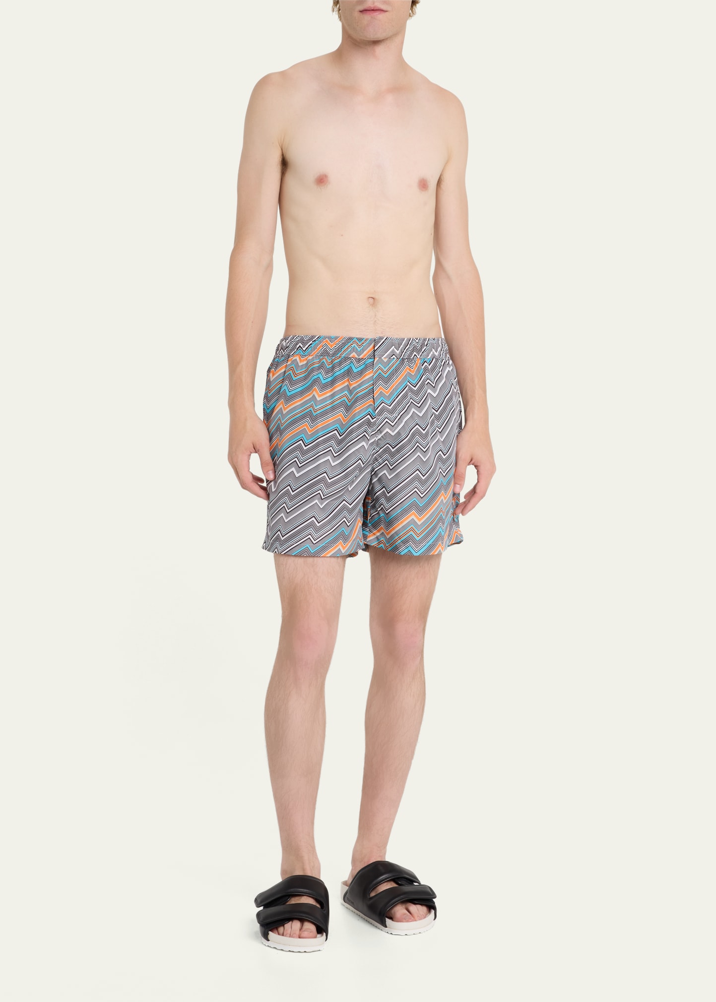 Zigzag Print Missoni Swim Shorts Sale Missoni Zigzag Printed Swim