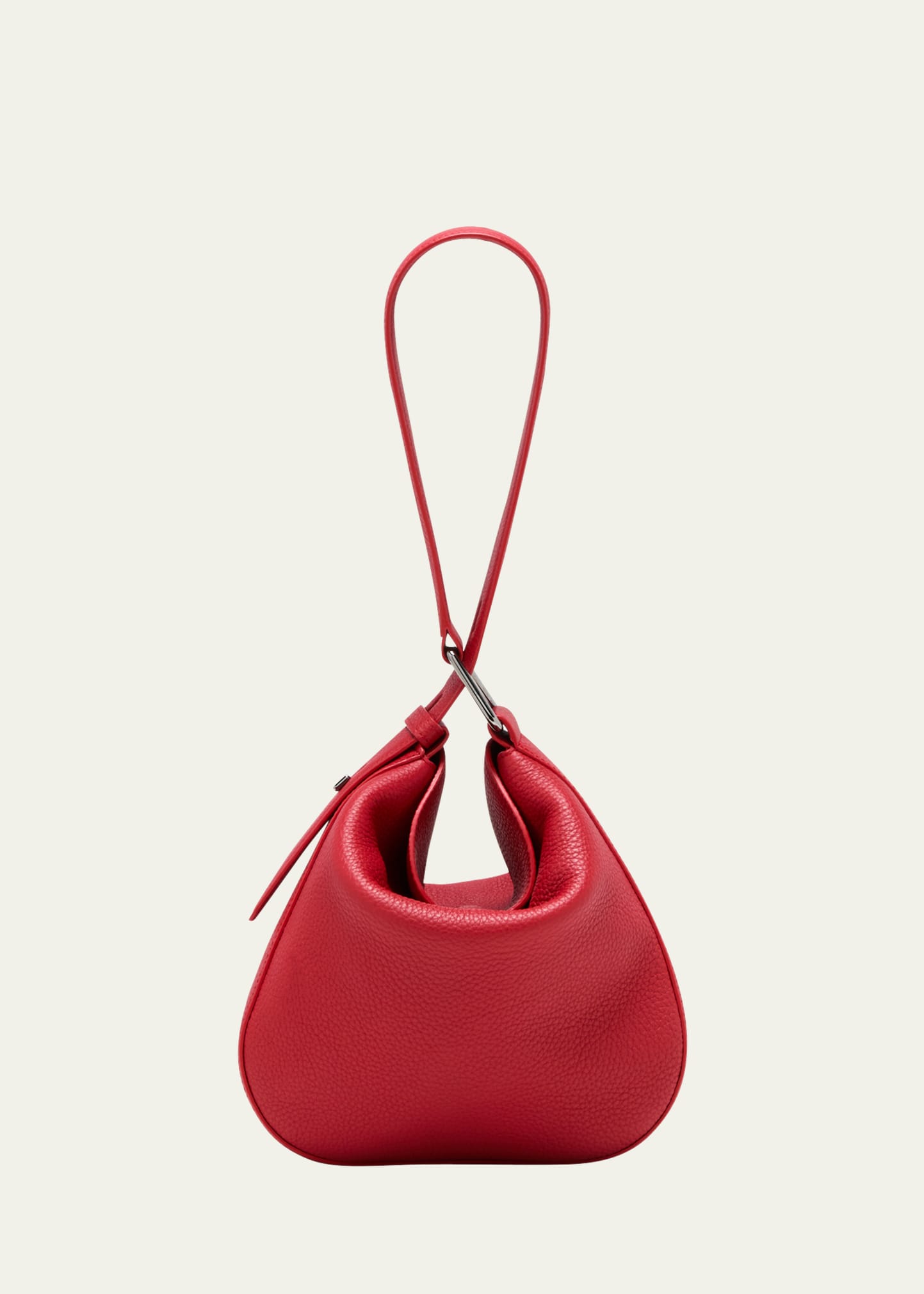 Red Leather Hobo Bag