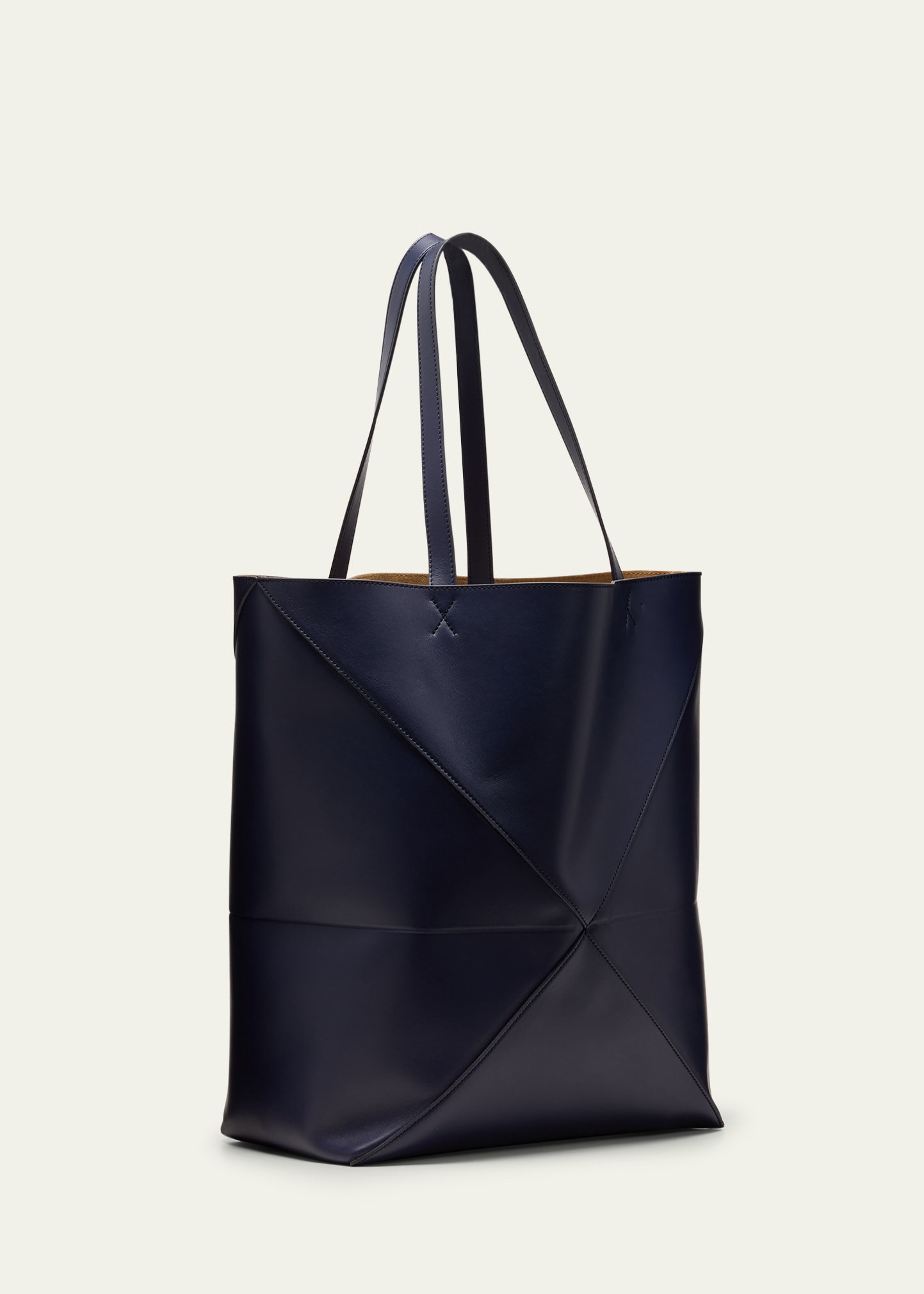 Loewe Puzzle Fold Large Tote Bag in Shiny Leather - Bergdorf