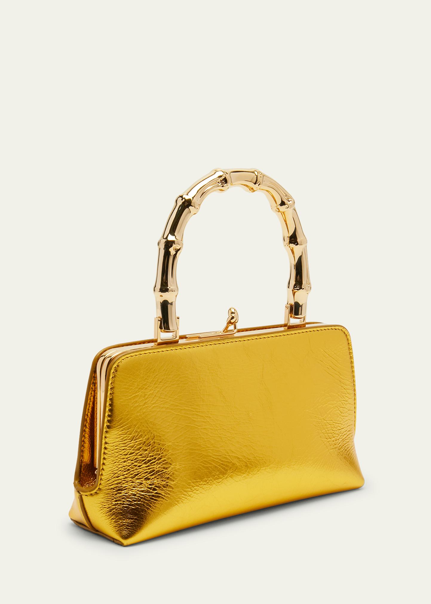 Jil Sander Goji Mini Metallic Leather Top-Handle Bag - Bergdorf