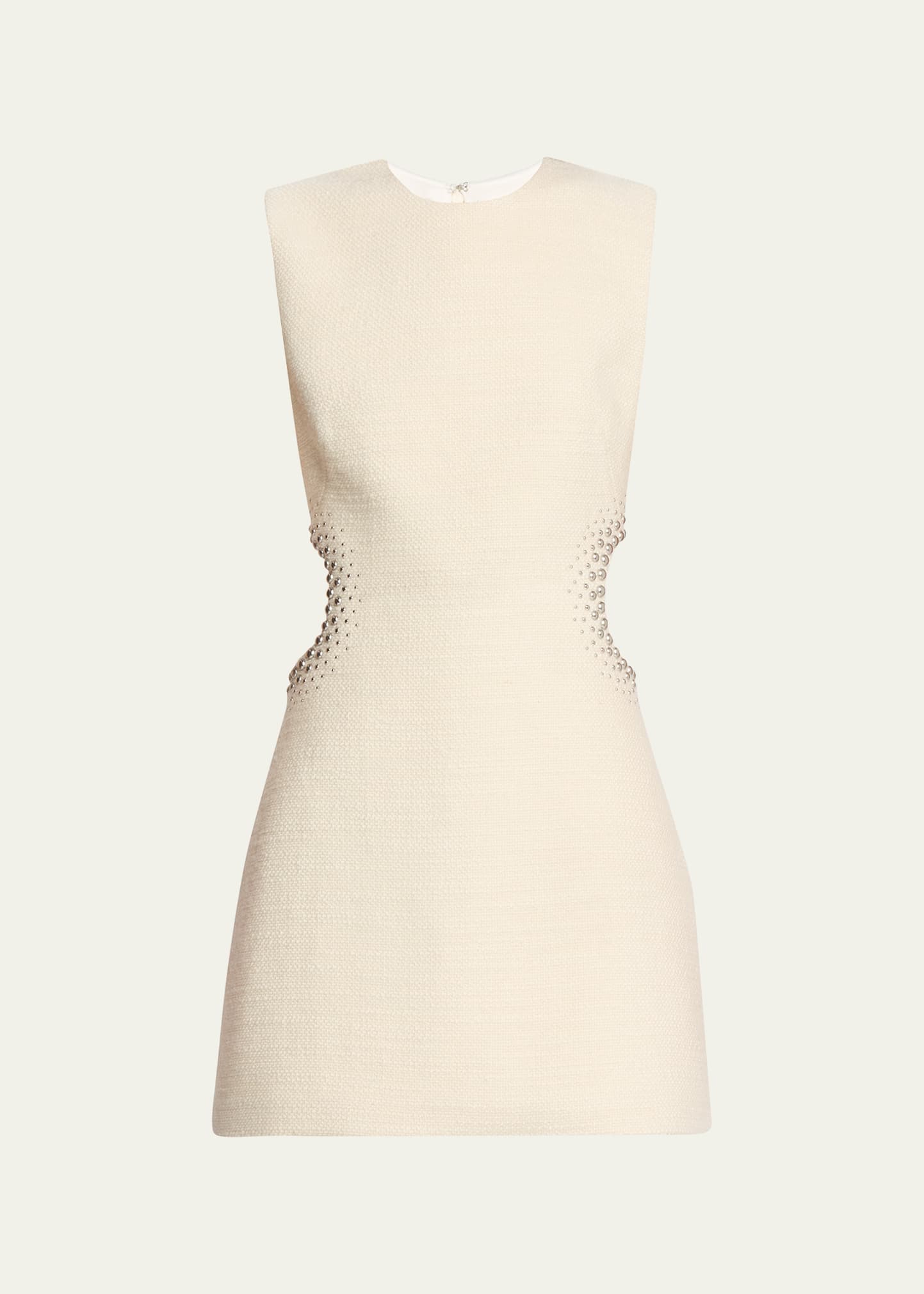 white christmas dresses Embellished Cut-Out Mini Dress in Gold