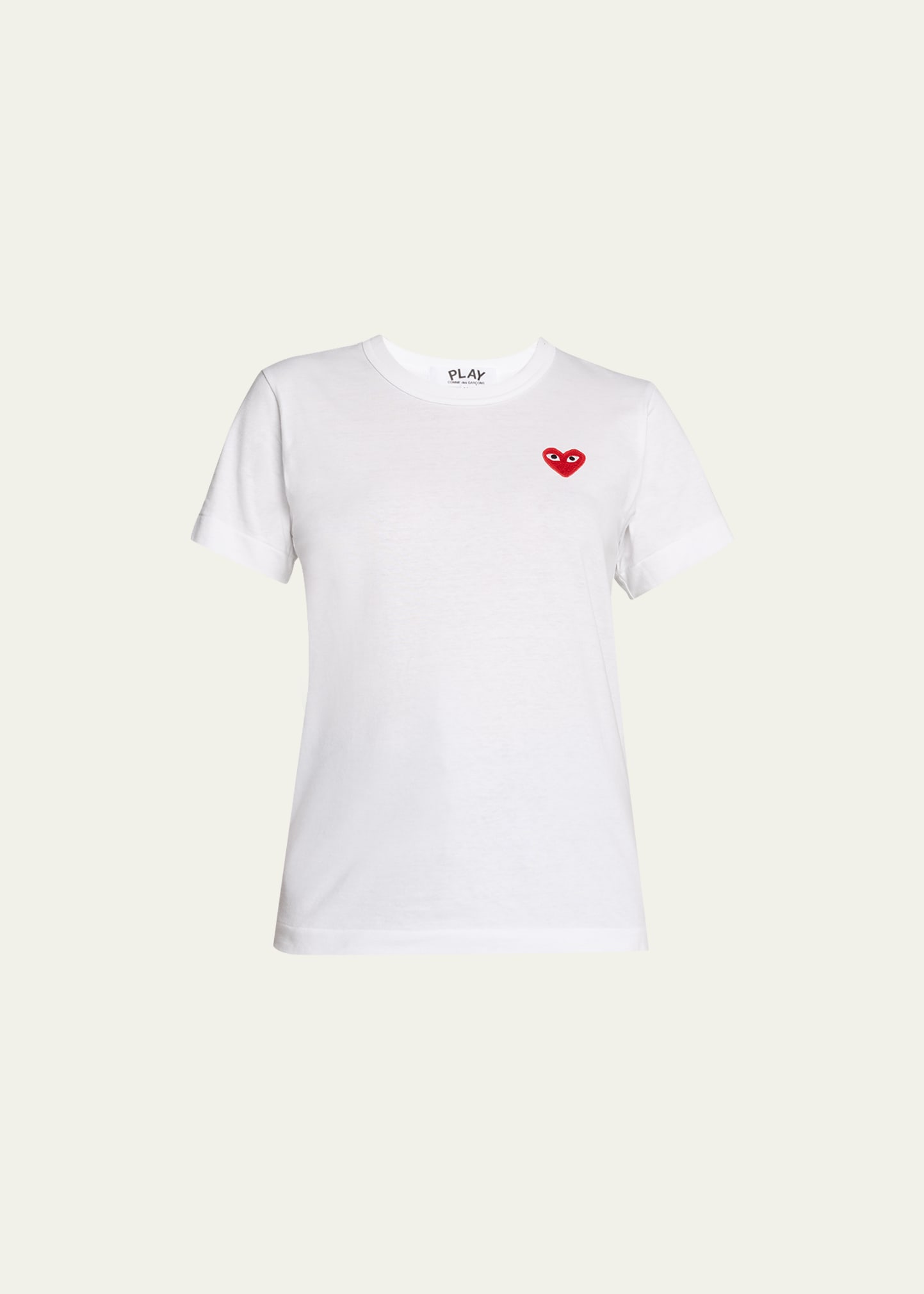 Cdg play hotsell white shirt