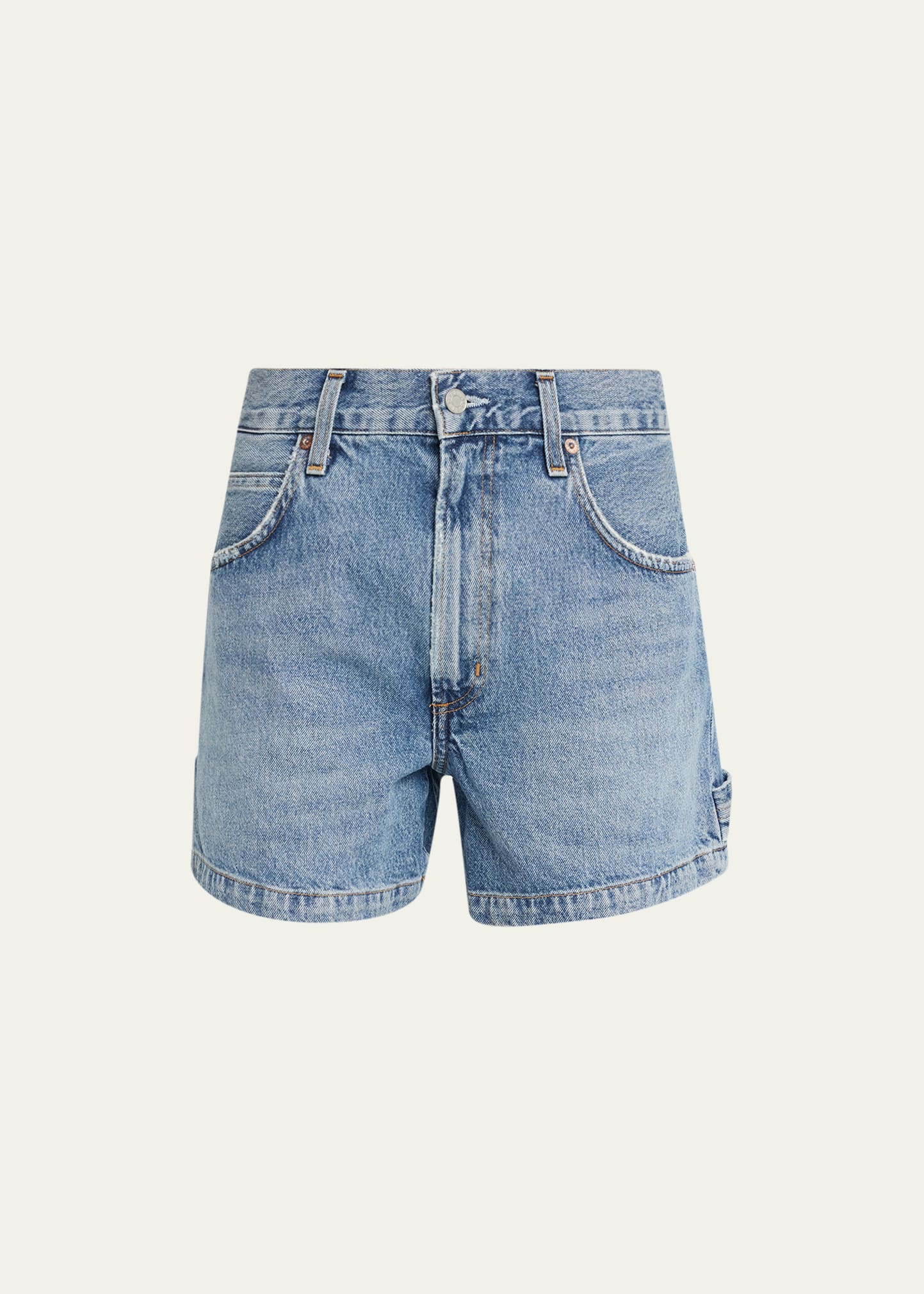 AGOLDE Magda Denim Carpenter Shorts - Bergdorf Goodman