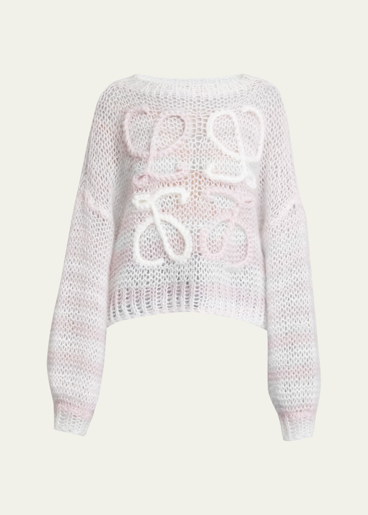Loewe Striped Anagram Knit Sweater Bergdorf Goodman