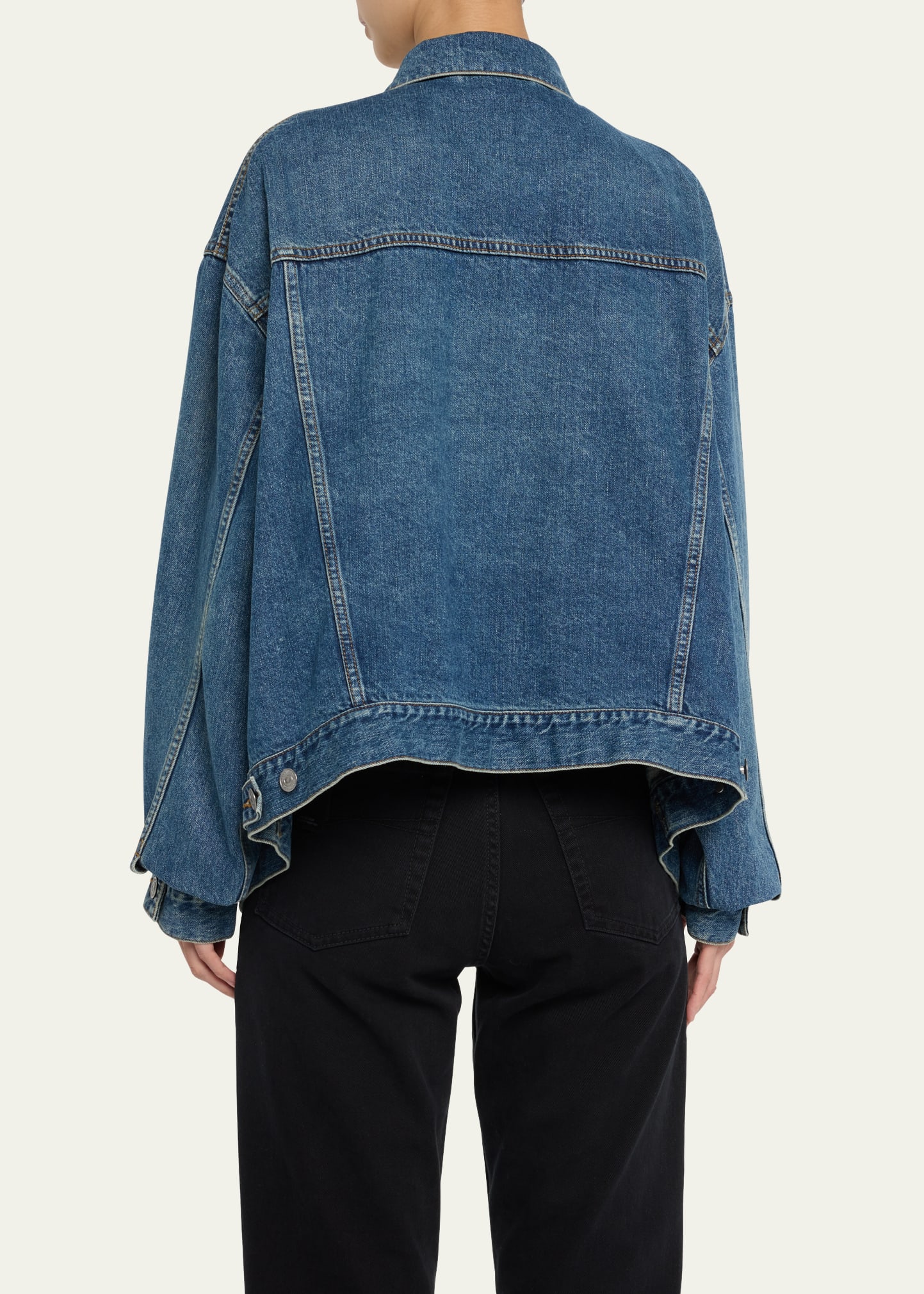 Balenciaga Swing Denim Jacket - Bergdorf Goodman