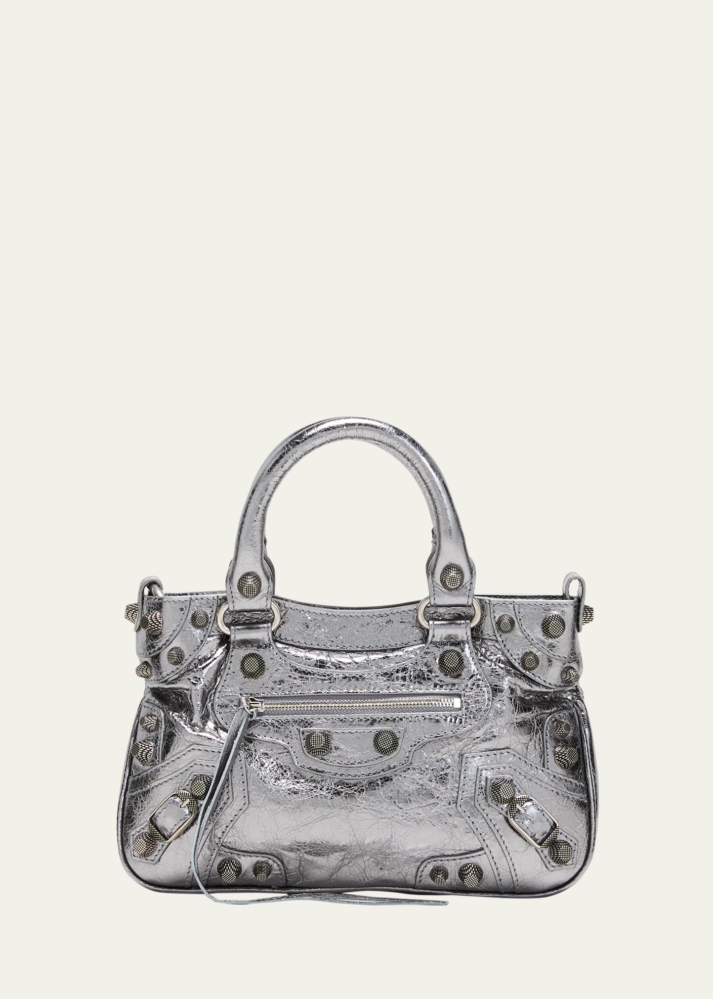Balenciaga Neo Cagole Small Metallic Tote Bag - Bergdorf Goodman