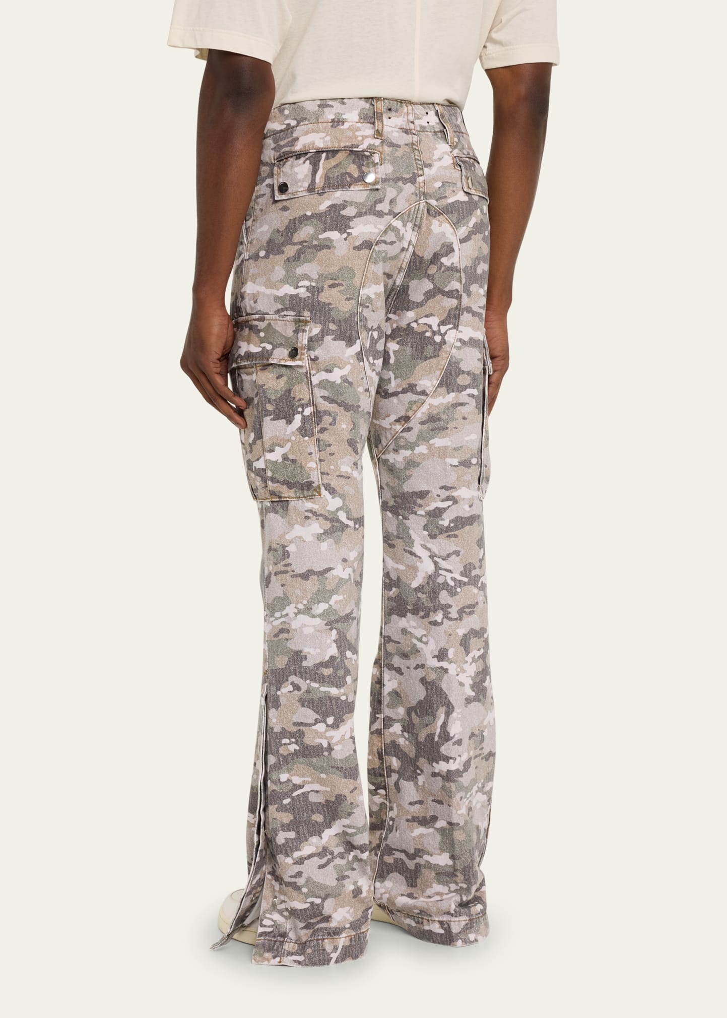 Amiri Men's Camo Kick Flare Cargo Pants - Bergdorf Goodman