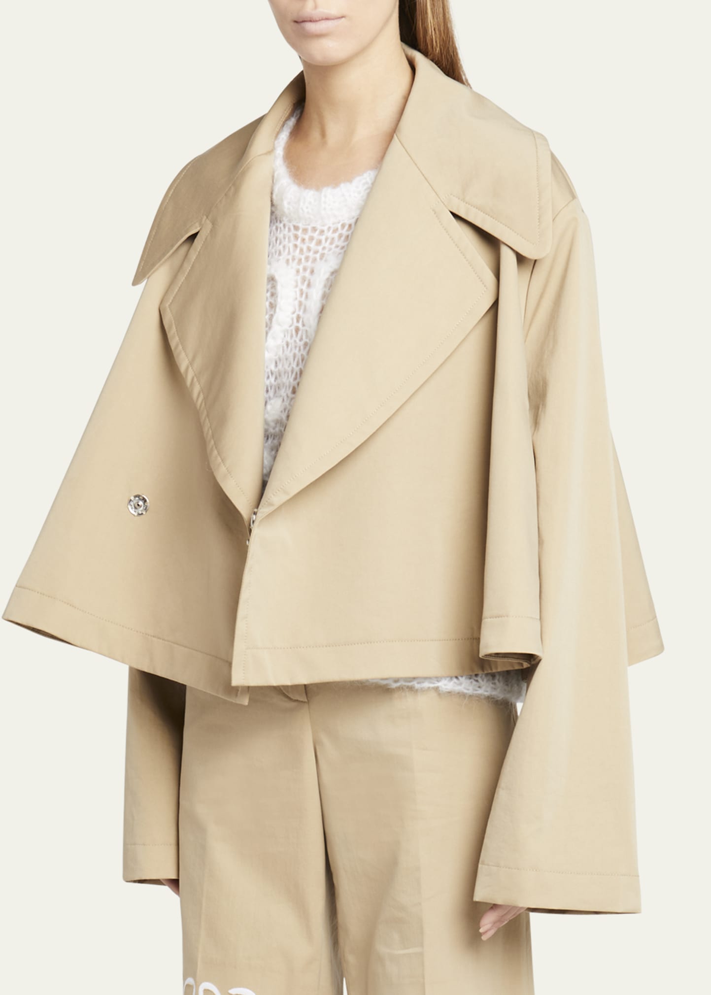 Loewe Trapeze Short Trench Jacket - Bergdorf Goodman