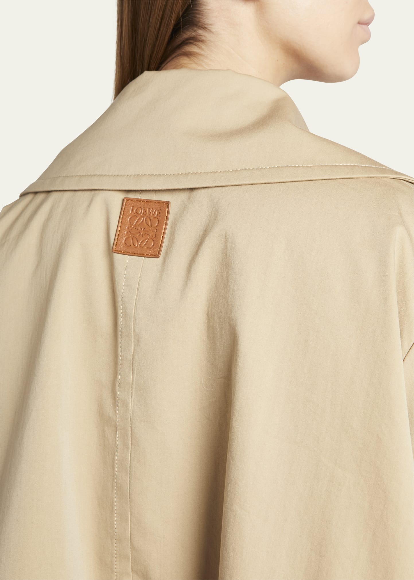 Loewe Trapeze Short Trench Jacket - Bergdorf Goodman