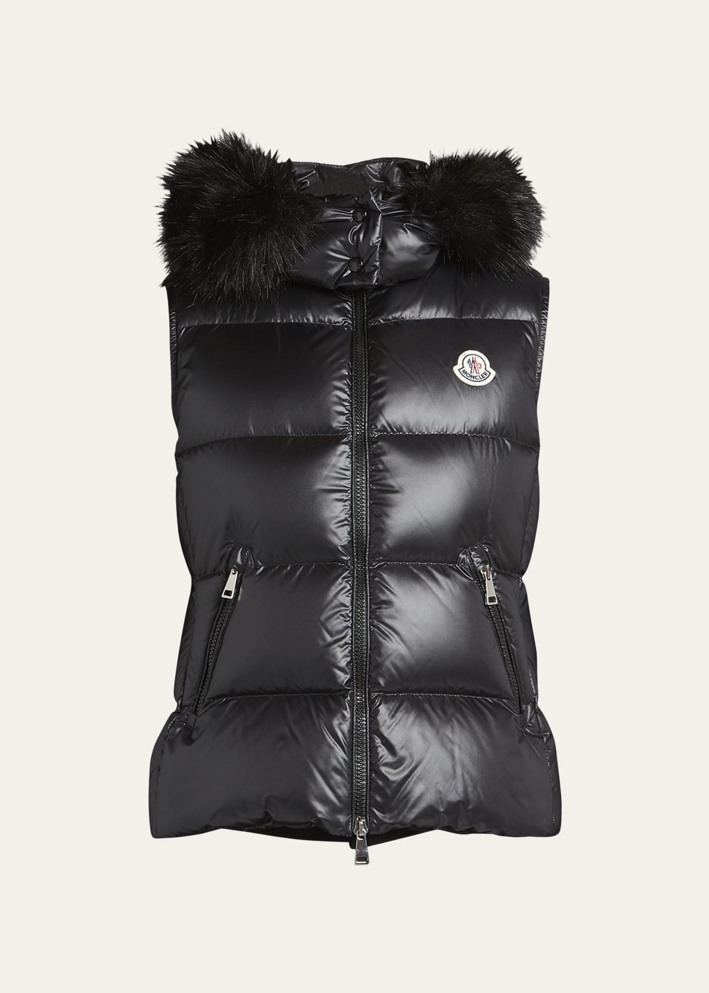 Moncler vest shop with hood