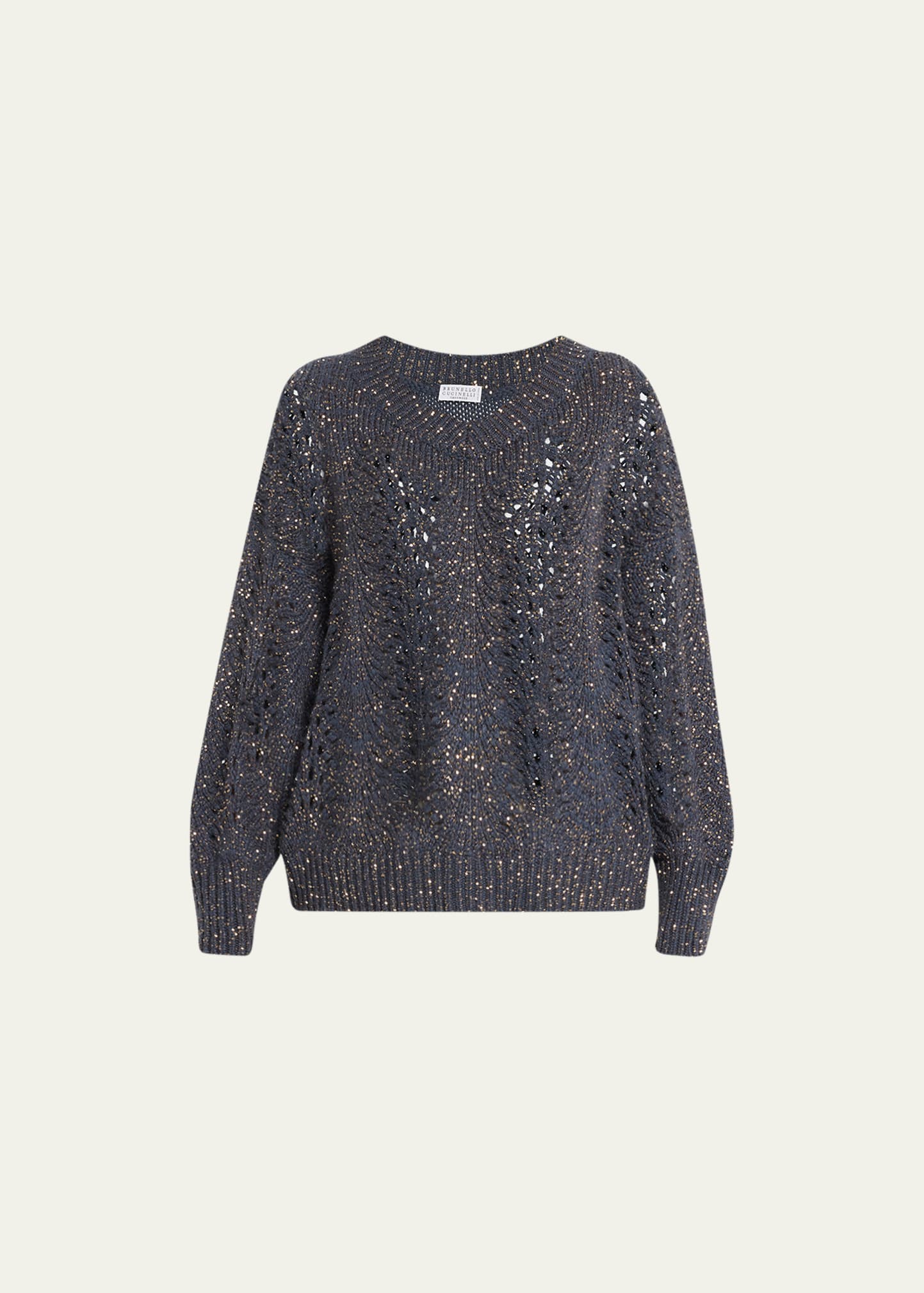 BRUNELLO CUCINELLI Sequin-embellished quilted cotton-jersey mini