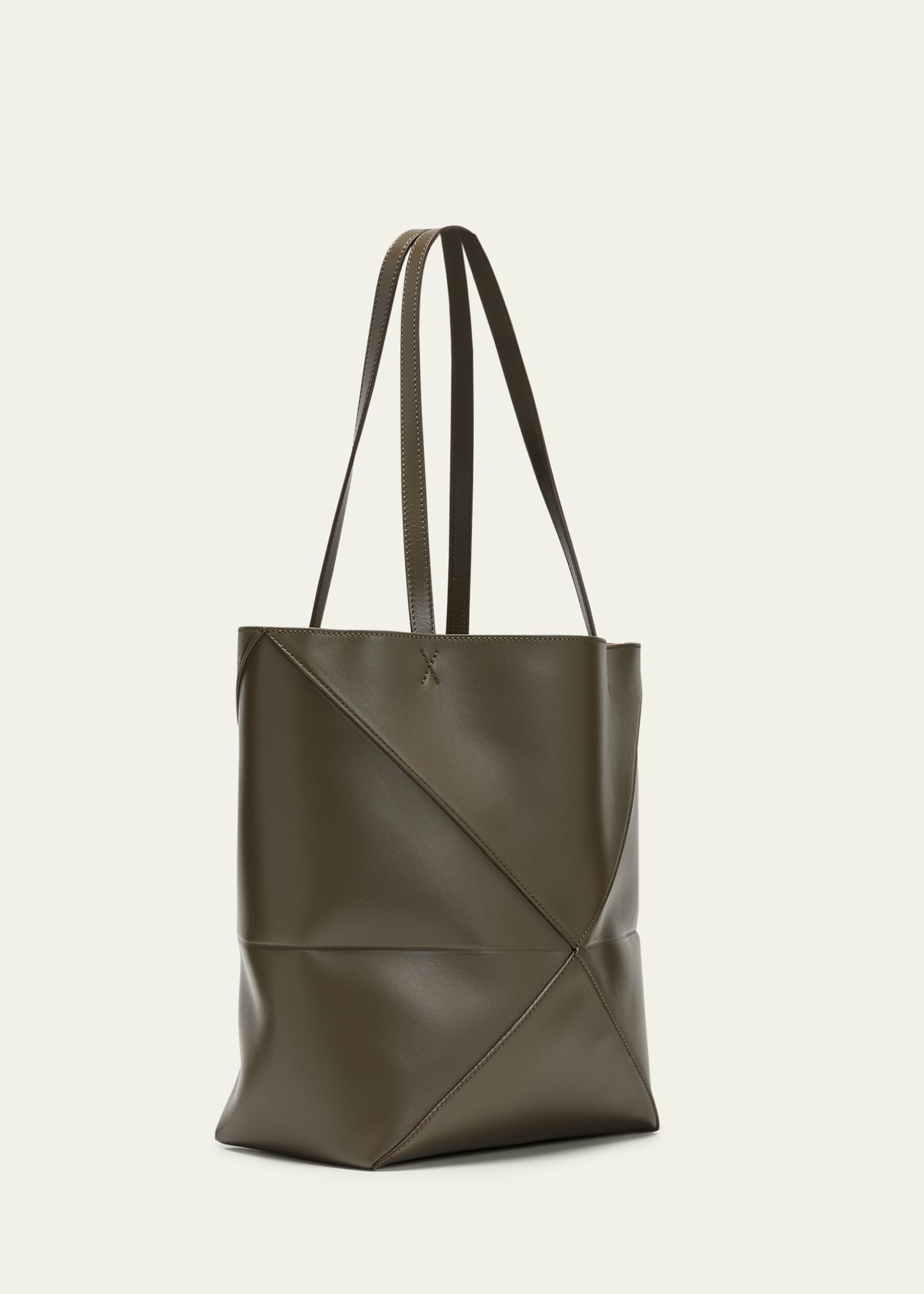 Loewe Puzzle Fold Medium Tote Bag in Shiny Leather