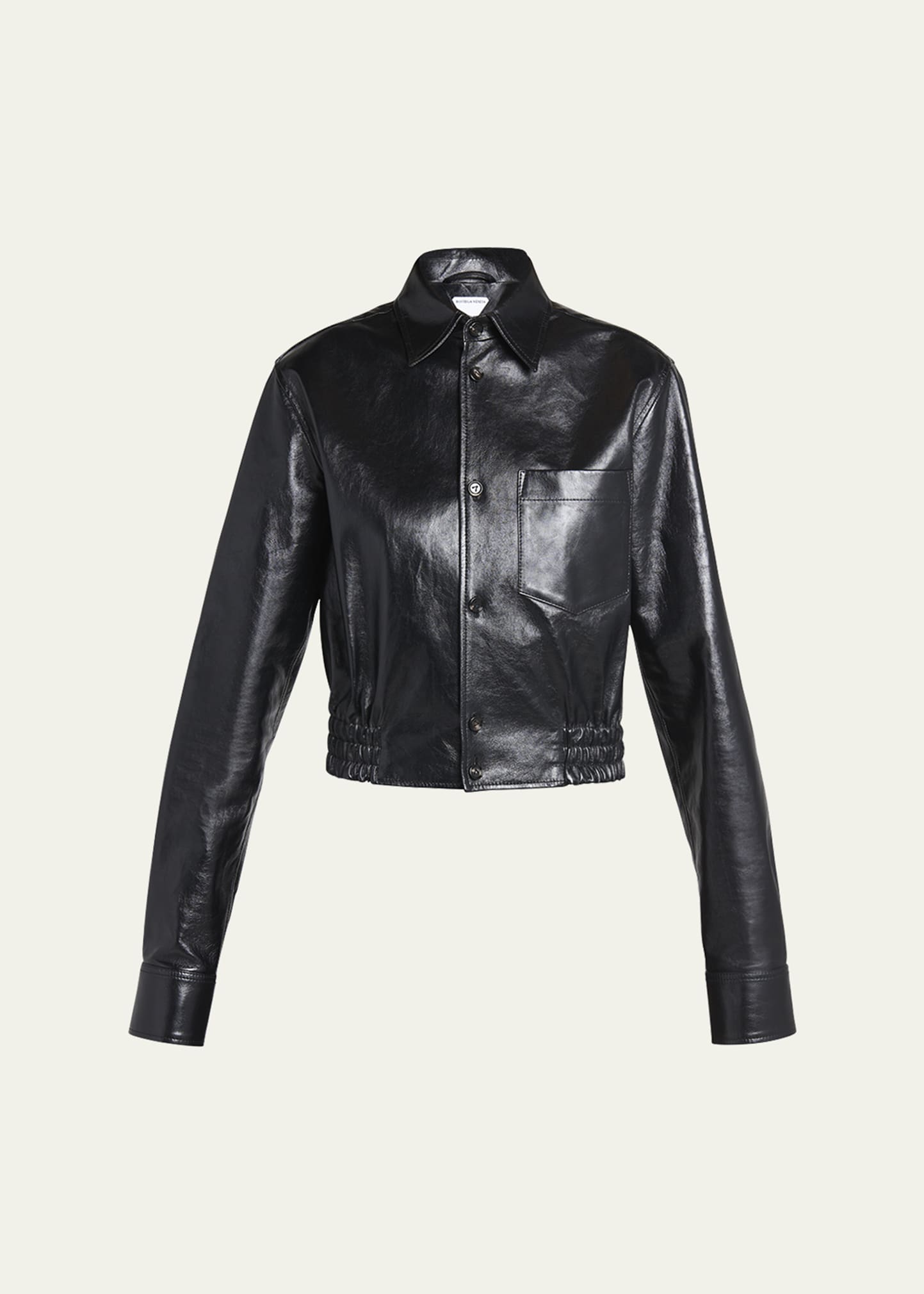 レザージャケット・コート Bottega Veneta Glossy Nappa Leather Bomber Jacket Bottega Veneta Smooth Nappa Leather Short Jacket - Bergdorf
