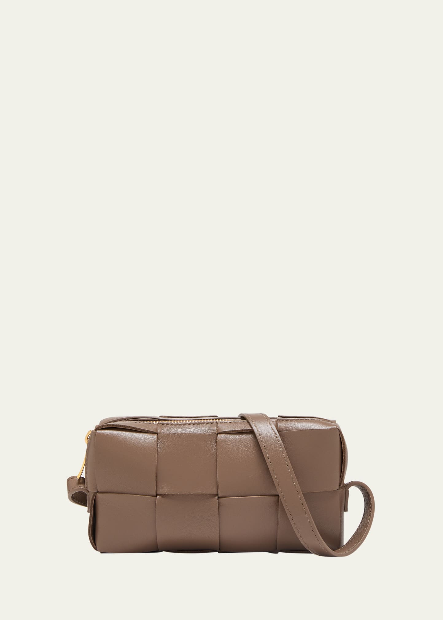 Bottega Veneta Tan Small Intreccio Cassette Bag