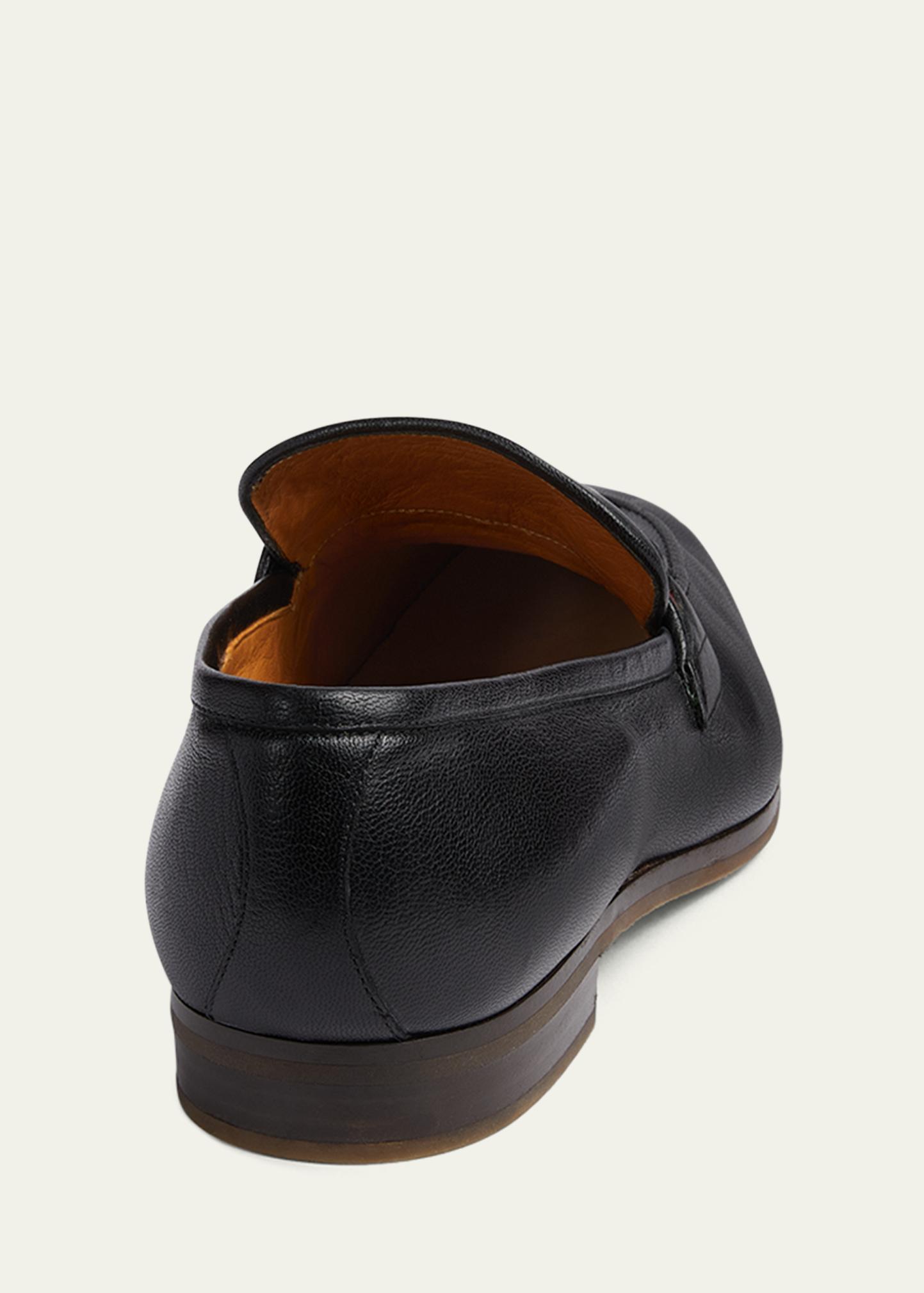 Gucci Men\'s Paride Web Stripe Bit Loafers $920 GUCCI - WEB Horse-bit Loafers Black Iconic Style - 8 US  main image 3