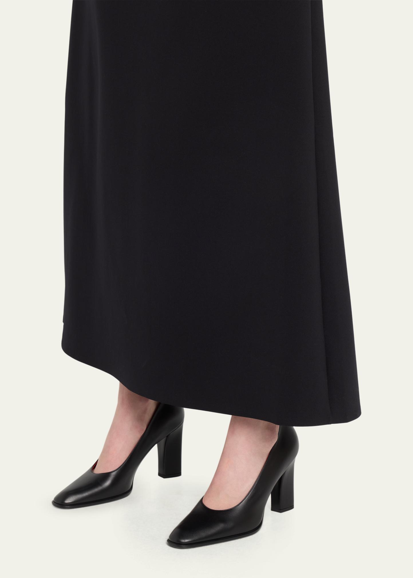 THE ROW Olivia Calfskin Block-Heel Pumps - Bergdorf Goodman