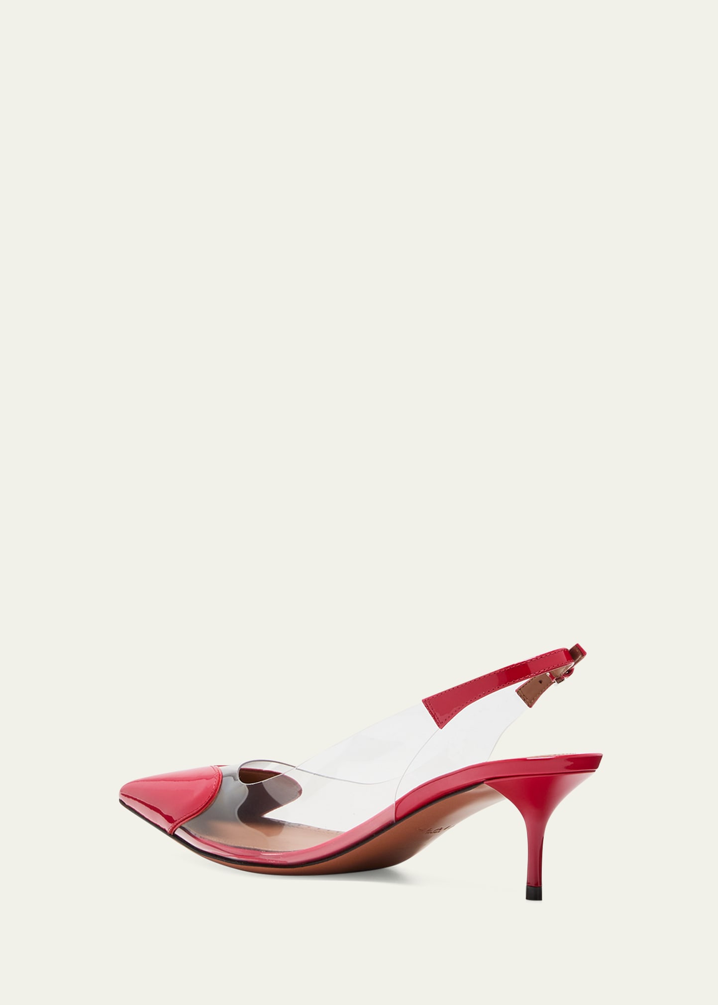 ALAIA Coeur Plexi Heart-Toe Slingback Pumps - Bergdorf Goodman