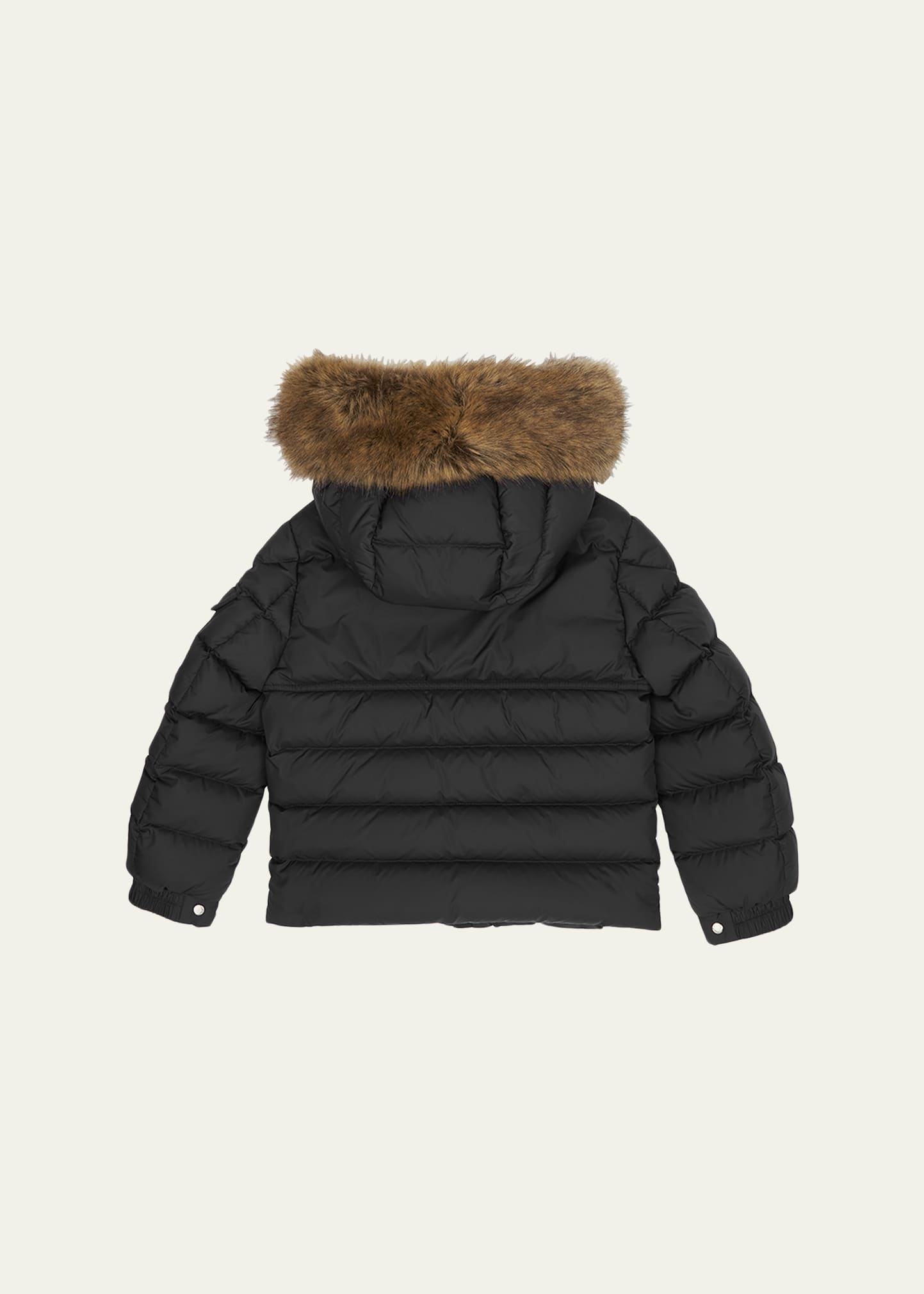 Moncler Boy's Faux Fur Hooded Puffer Jacket, Size 8-14 - Bergdorf