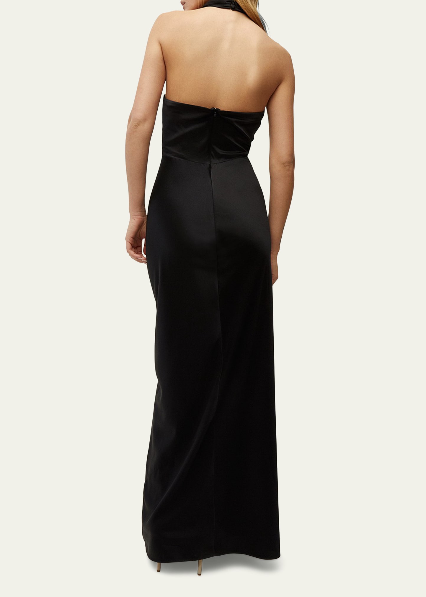 Veronica Beard Alberta Silk Halter Maxi Dress - Bergdorf Goodman