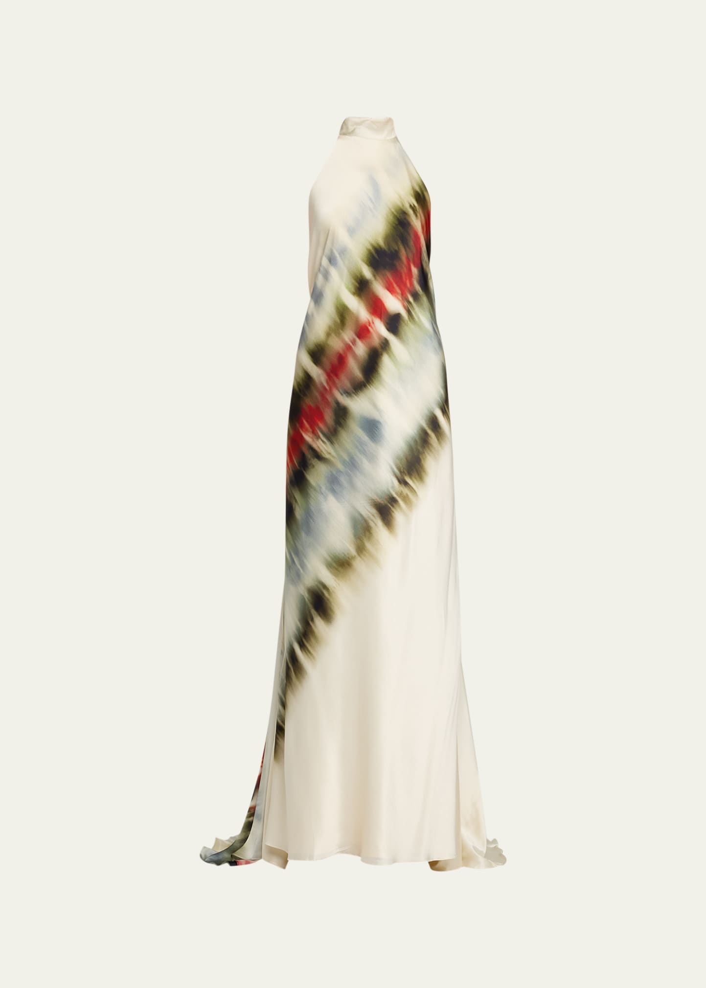 silvia tcherassi sherry silk maxi dress Silvia Tcherassi Sherry Tie-Dye Silk Halter Gown