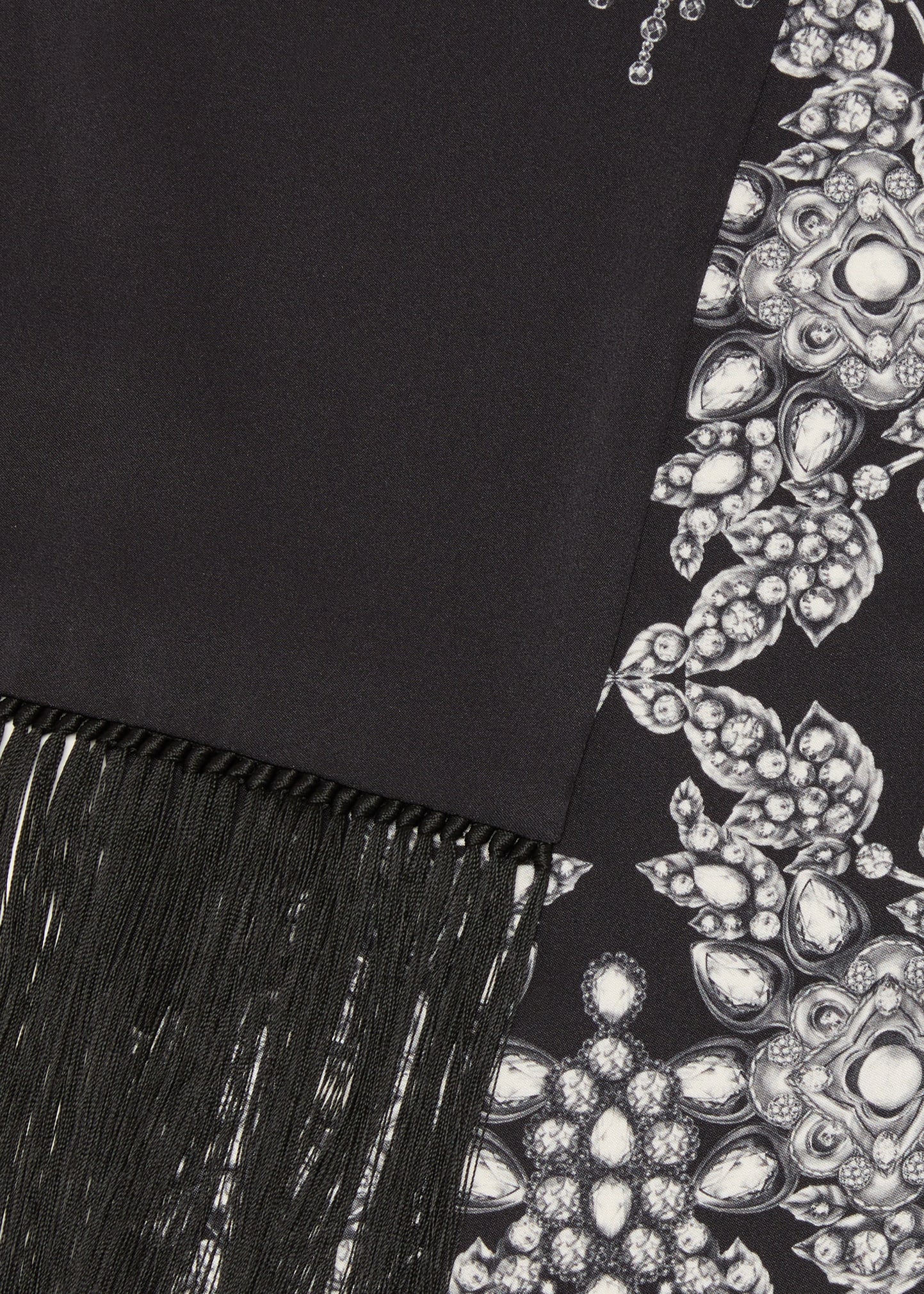 McQueen Victorian Opera Satin Scarf - Bergdorf Goodman