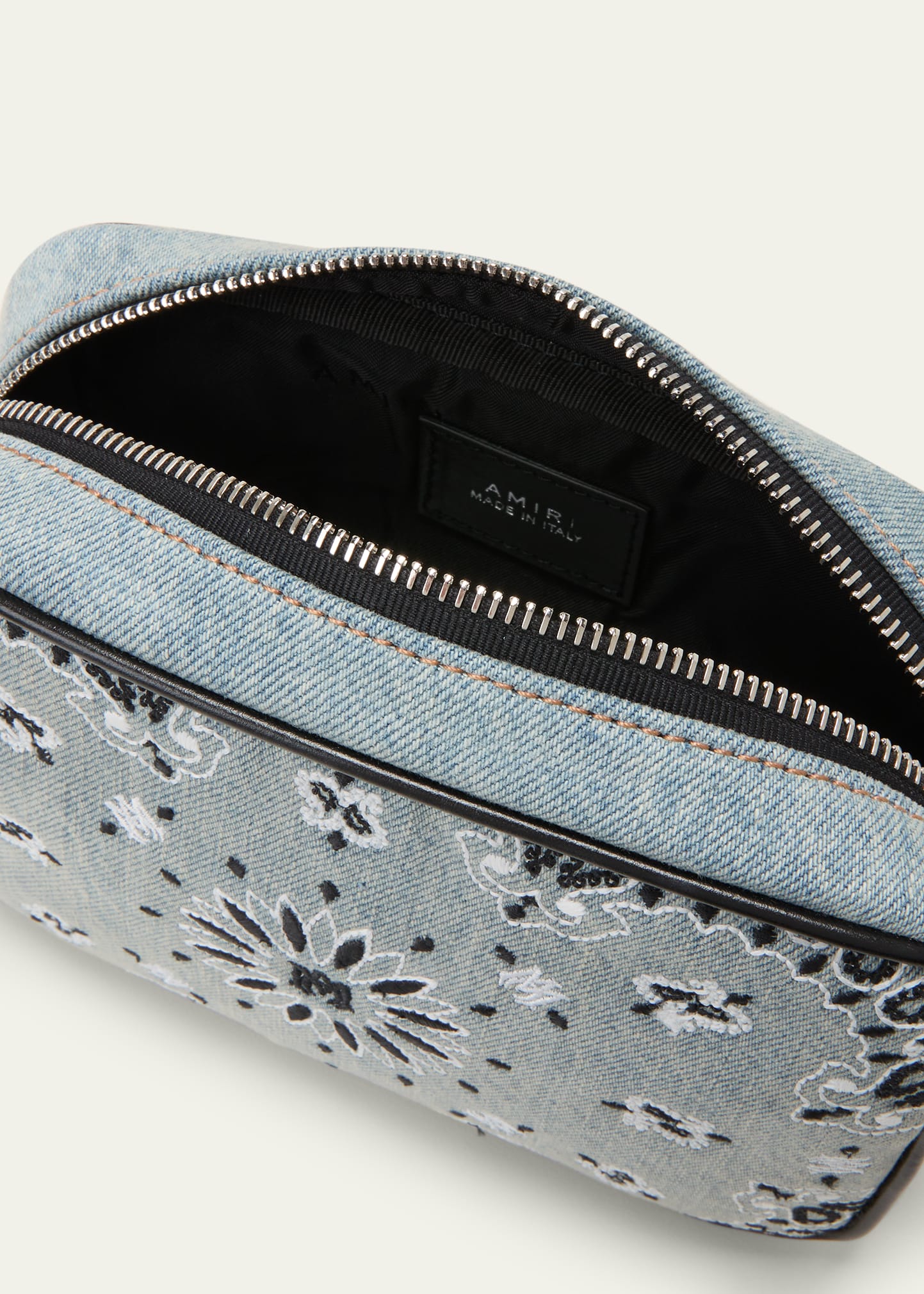 Amiri Bandana Denim Camera Crossbody Bag - Bergdorf Goodman